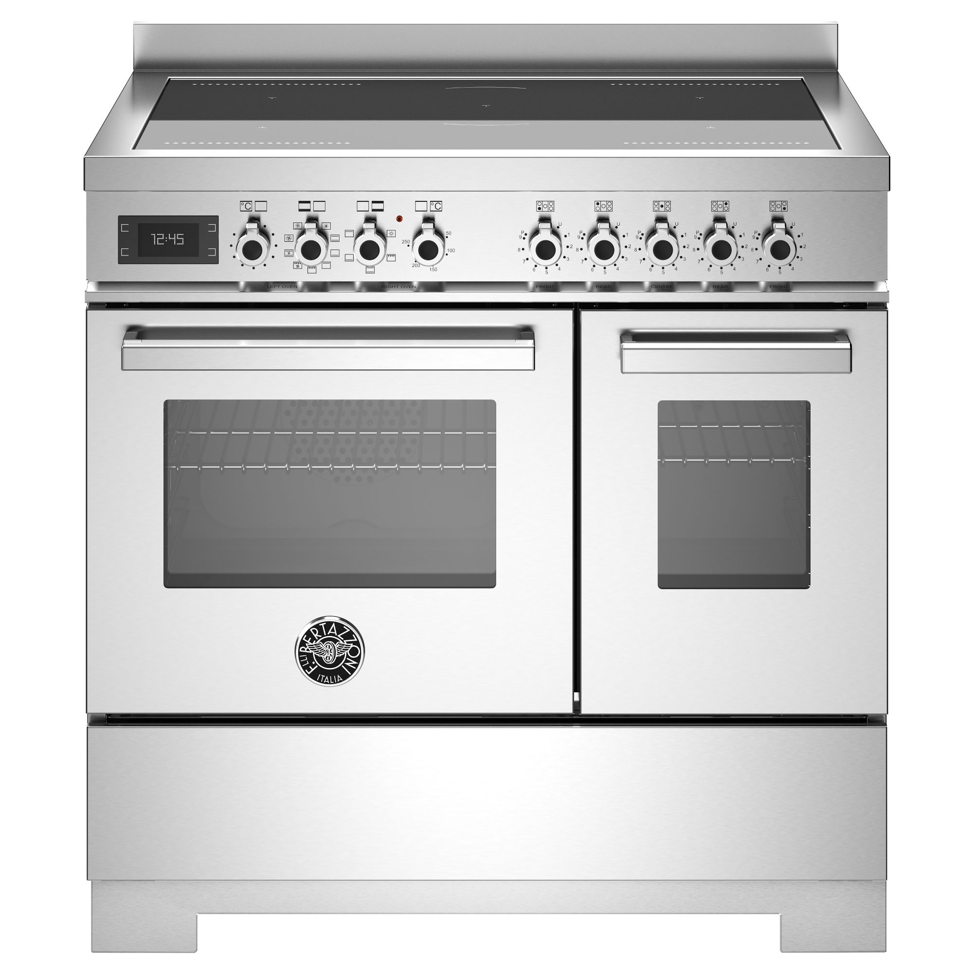 Bertazzoni  90cm Professional Induction Twin Range Cooker PRO95I2EXT2 - Stainless Steel