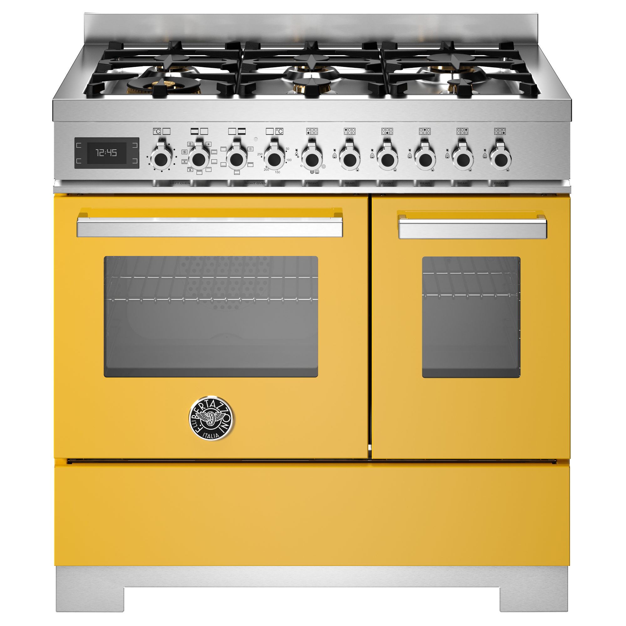 Bertazzoni  90cm Professional Dual Fuel Range Cooker PRO96L2EGIT2 - Yellow