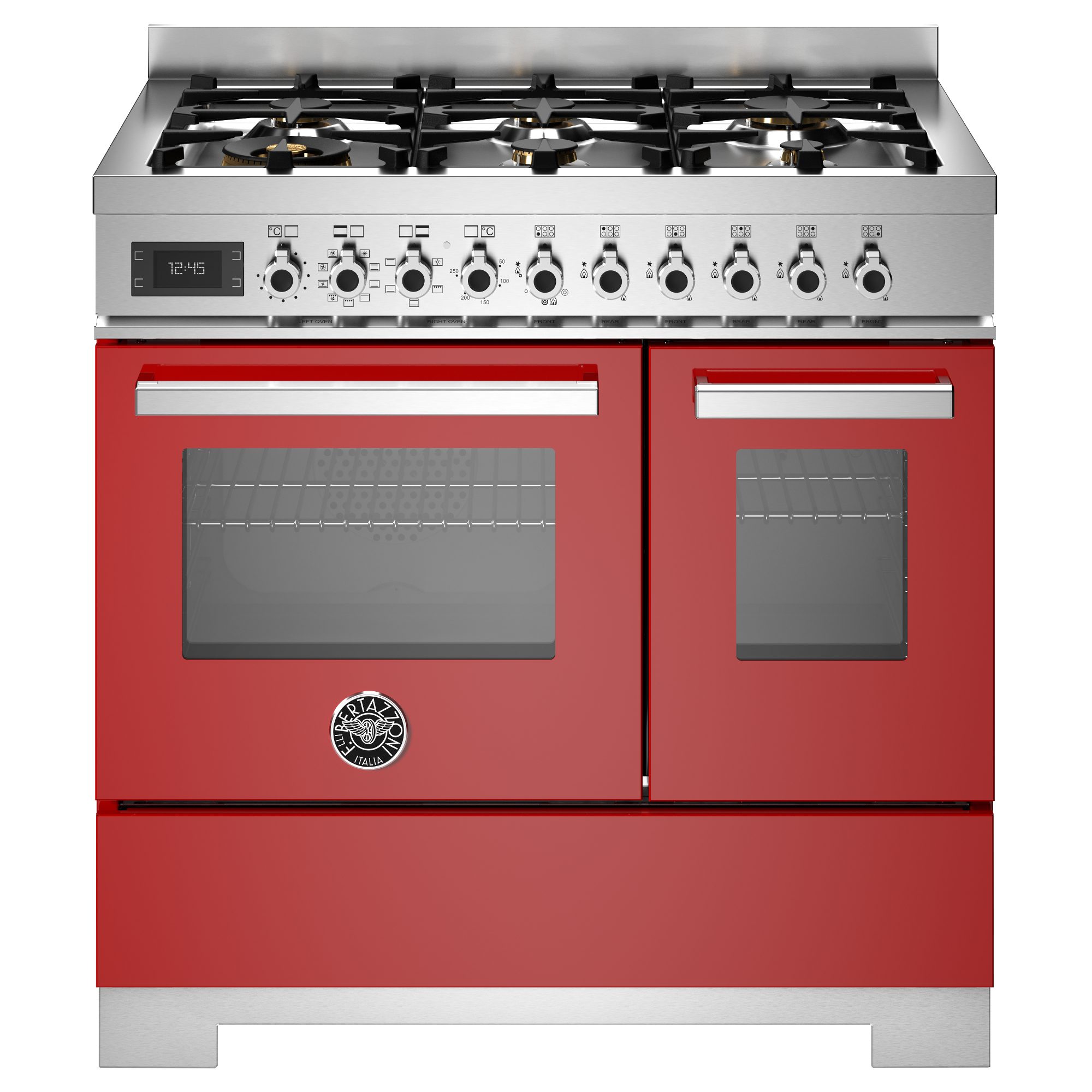 Bertazzoni  90cm Professional Dual Fuel Range Cooker PRO96L2EROT2 - Red