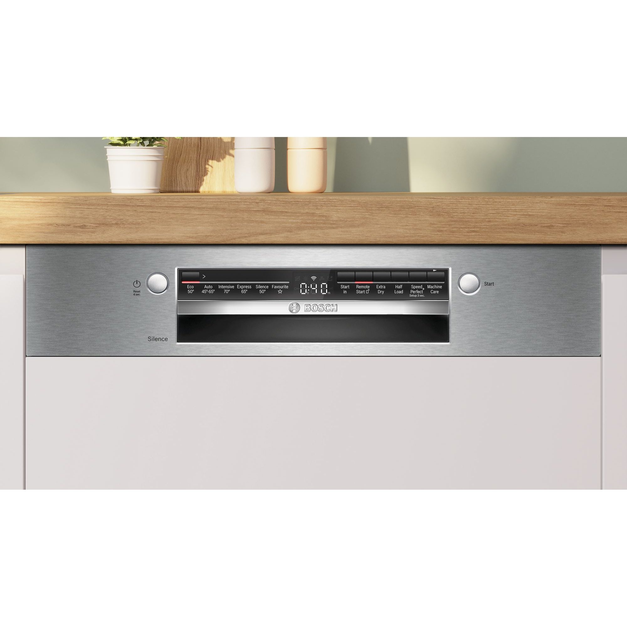 Bosch Series 2 60cm Semi Integrated Dishwasher SMI2HTS06G - Stainless Steel Bosch Series 2 60cm Semi Integrated Dishwasher SMI2HTS06G - Stainless Steel