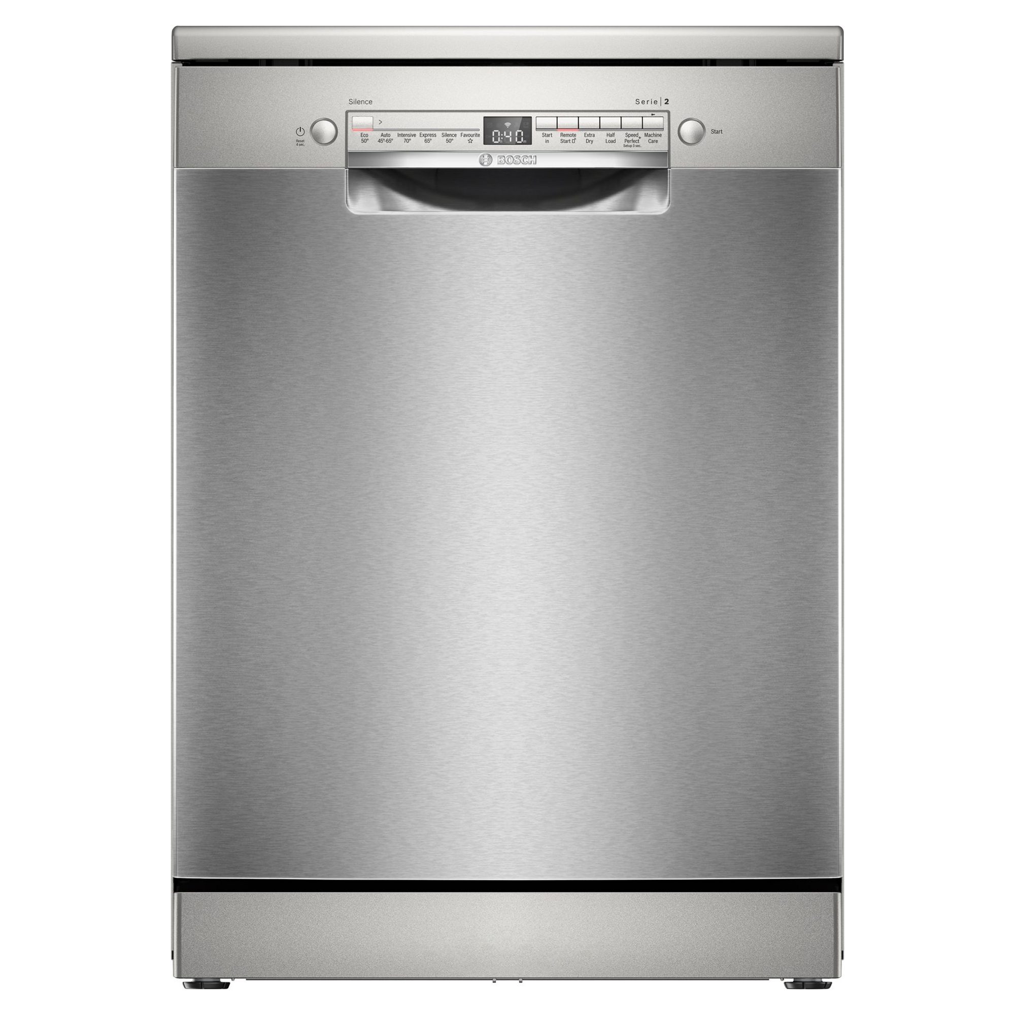Bosch  60cm Series 2 Freestanding Dishwasher SMS2HVI06G - Silver