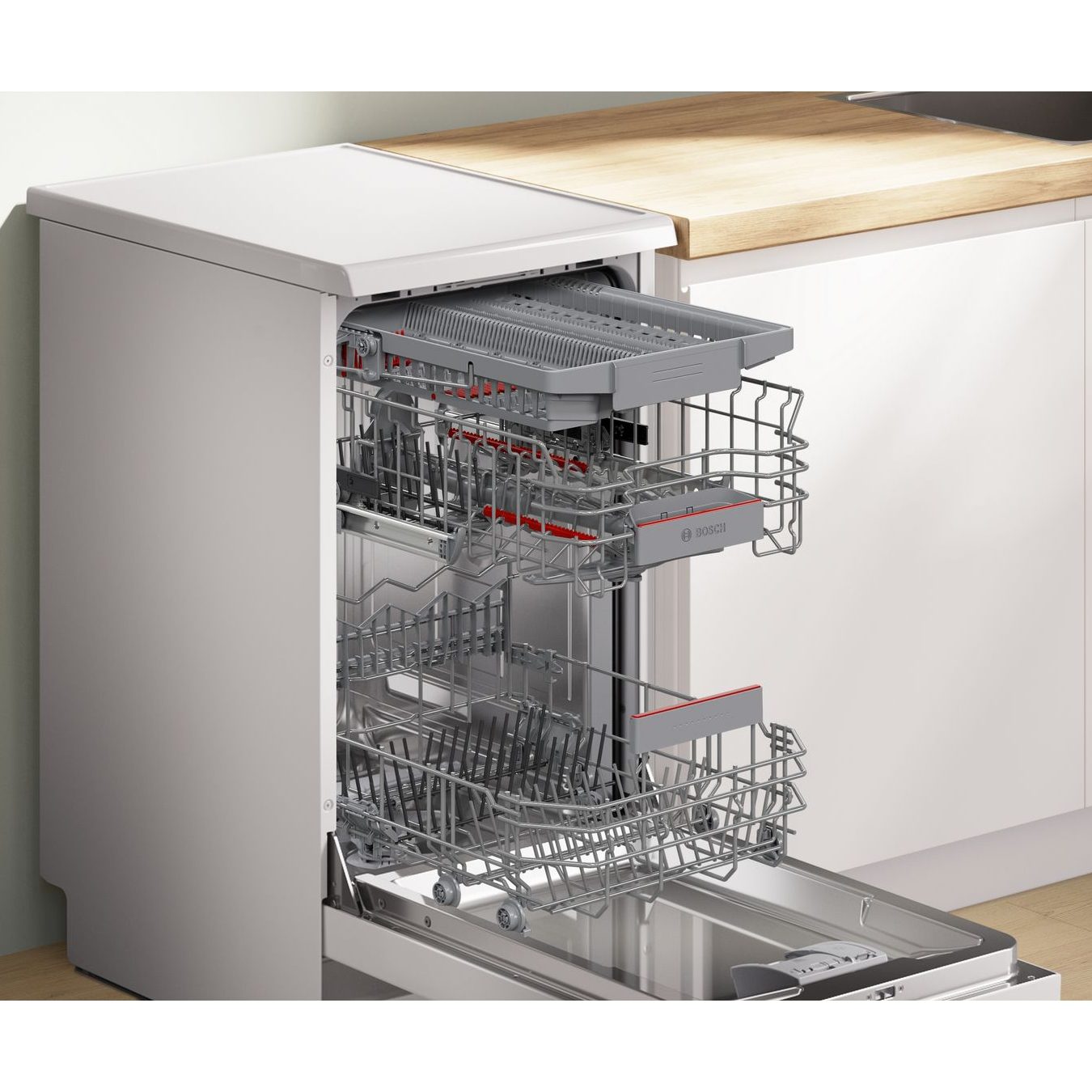 Bosch 45cm Series 4 Freestanding Dishwasher SPS4HMW14G - White Bosch 45cm Series 4 Freestanding Dishwasher SPS4HMW14G - White