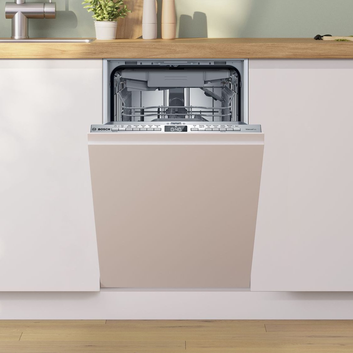 Bosch 45cm Series 4 Fully Integrated Dishwasher SPV4EMX17G Bosch 45cm Series 4 Fully Integrated Dishwasher SPV4EMX17G
