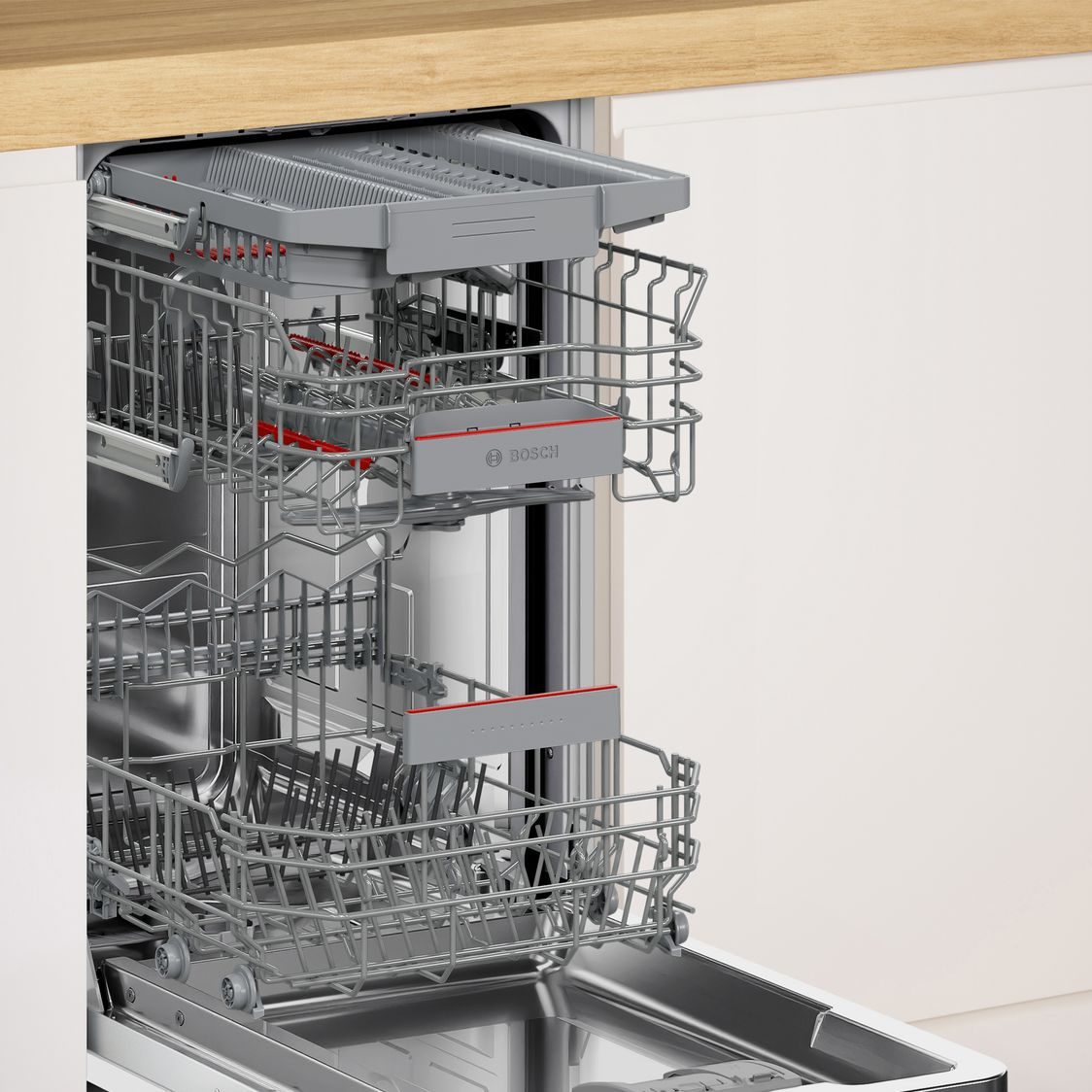 Bosch 45cm Series 4 Fully Integrated Dishwasher SPV4EMX17G Bosch 45cm Series 4 Fully Integrated Dishwasher SPV4EMX17G