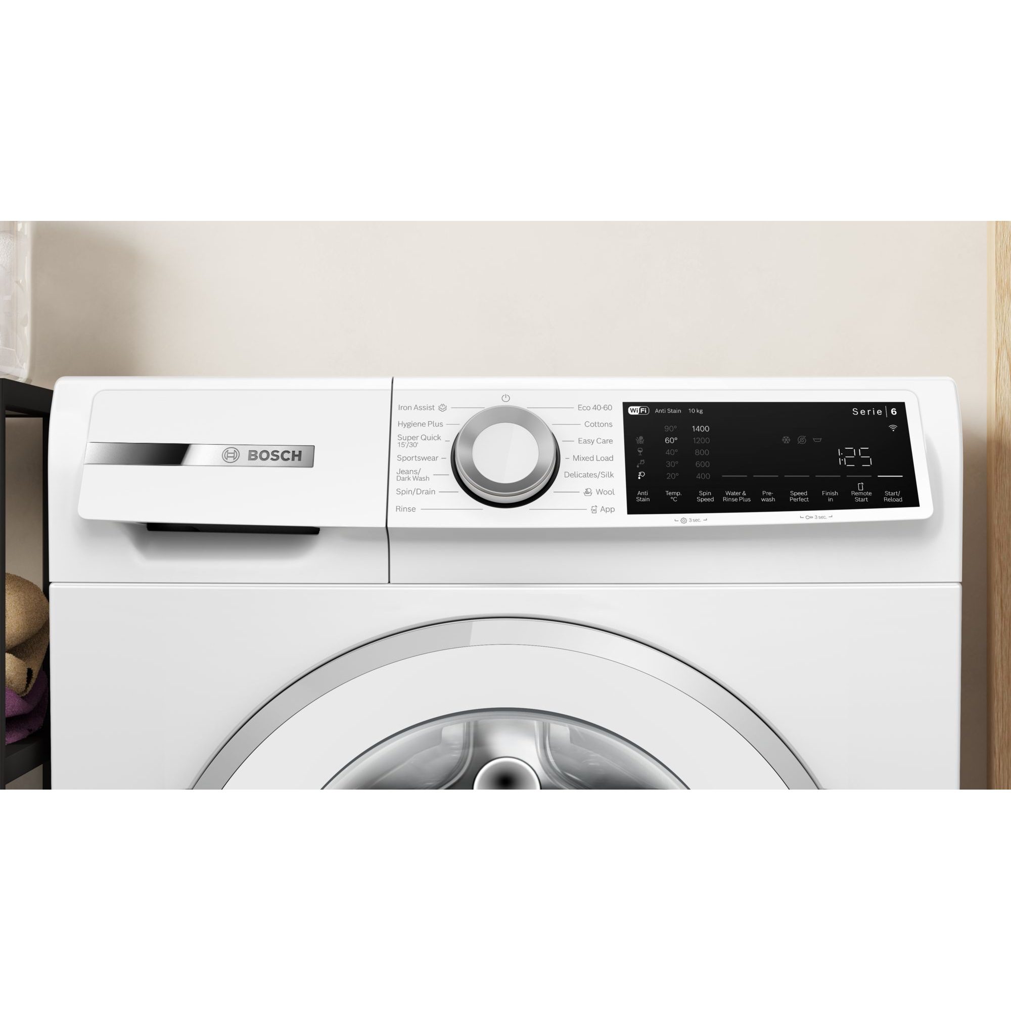 Bosch 10kg Series 6 Washing Machine 1400rpm WGJ25400GB - White Bosch 10kg Series 6 Washing Machine 1400rpm WGJ25400GB - White