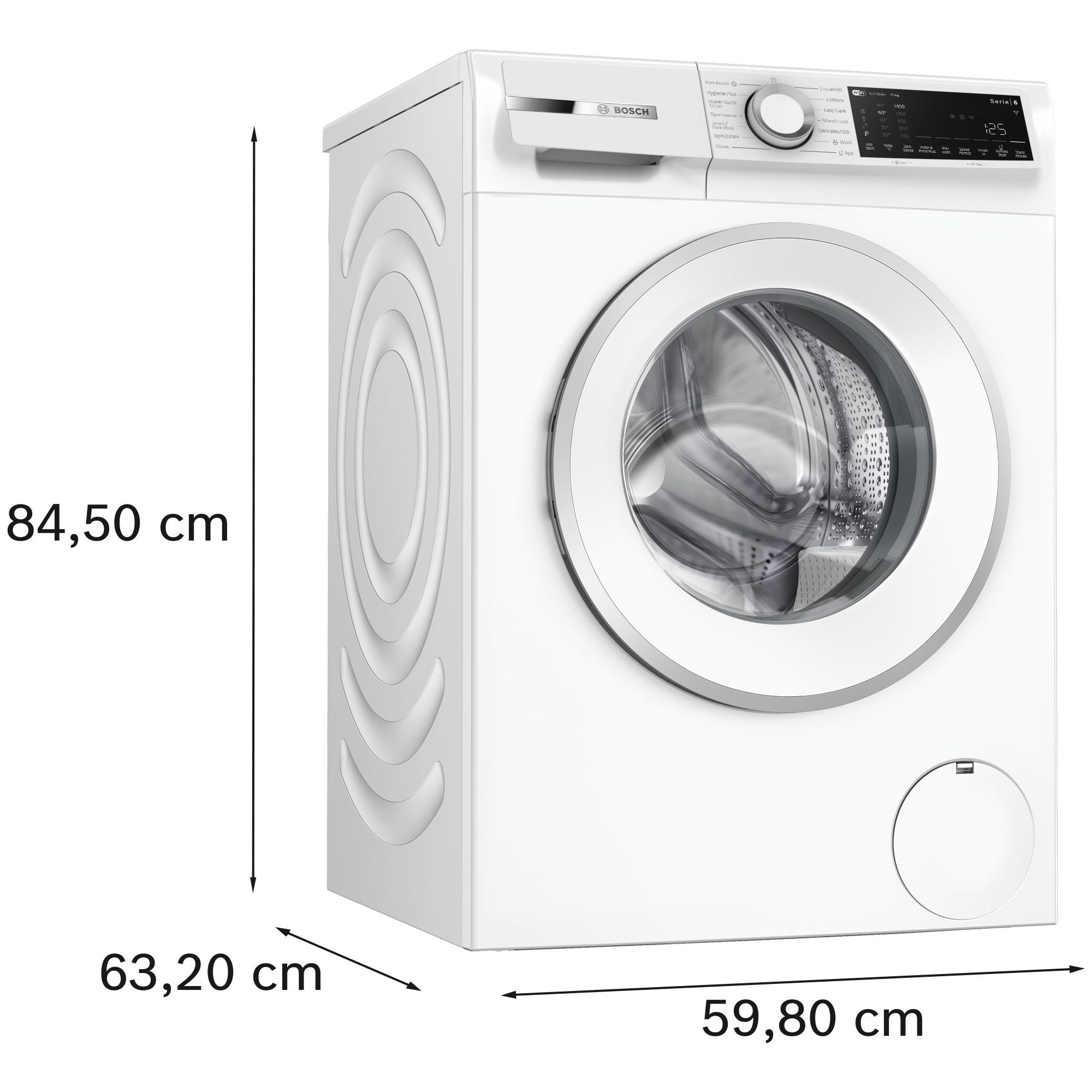 Bosch 10kg Series 6 Washing Machine 1400rpm WGJ25400GB - White Bosch 10kg Series 6 Washing Machine 1400rpm WGJ25400GB - White