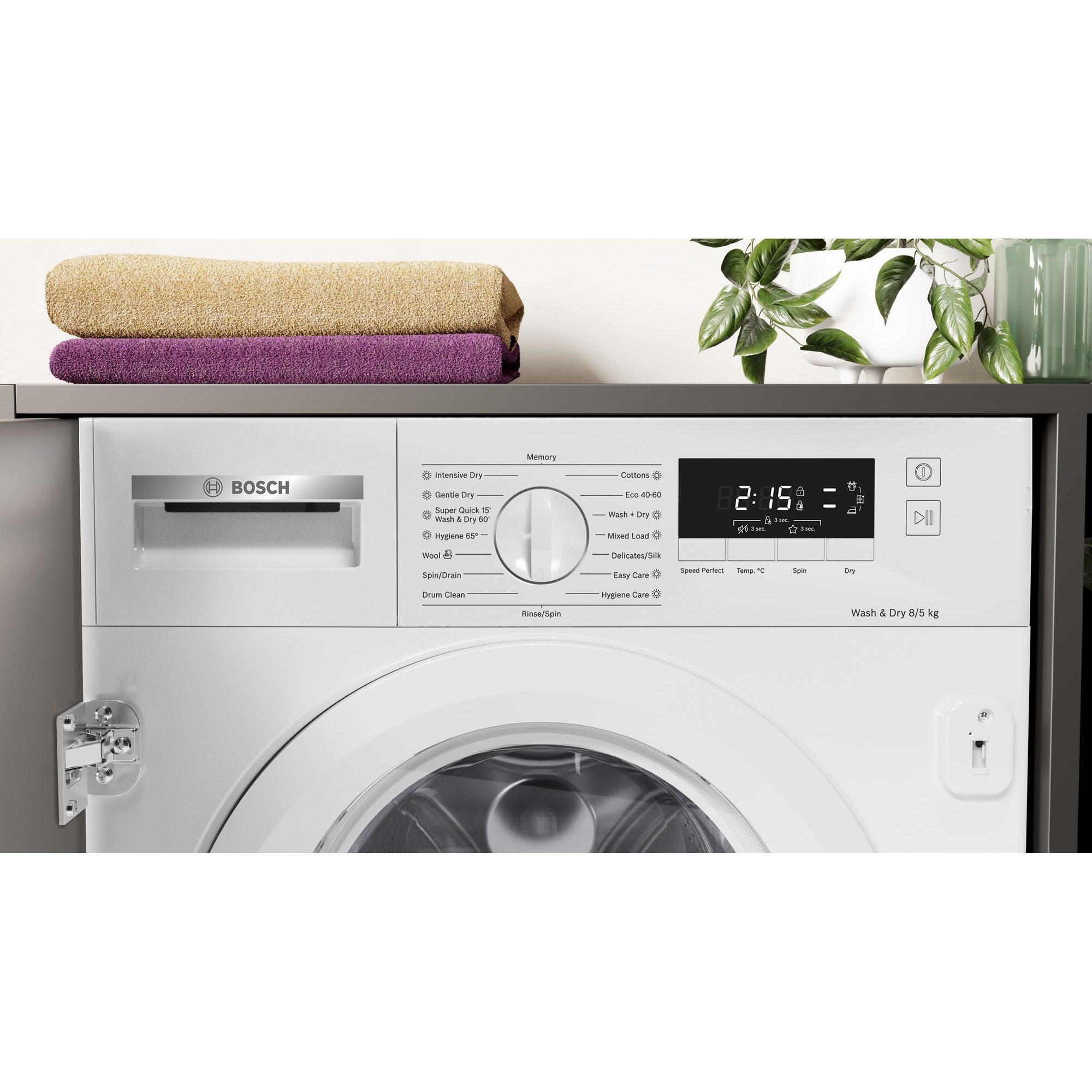 Bosch 8kg/5kg Series 4 Fully Integrated Washer Dryer WKD28260GB Bosch 8kg/5kg Series 4 Fully Integrated Washer Dryer WKD28260GB