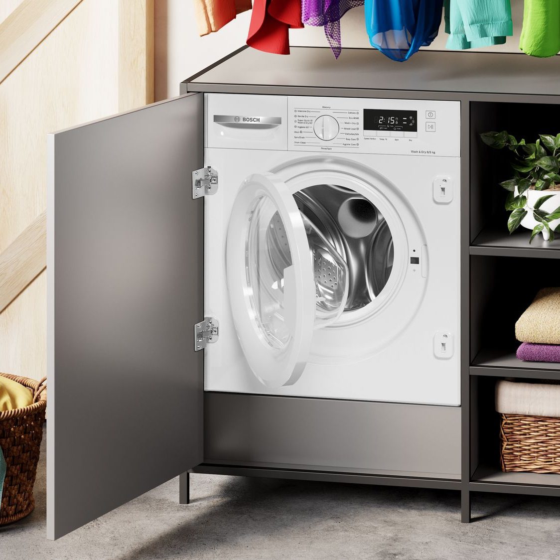 Bosch 8kg/5kg Series 4 Fully Integrated Washer Dryer WKD28260GB Bosch 8kg/5kg Series 4 Fully Integrated Washer Dryer WKD28260GB