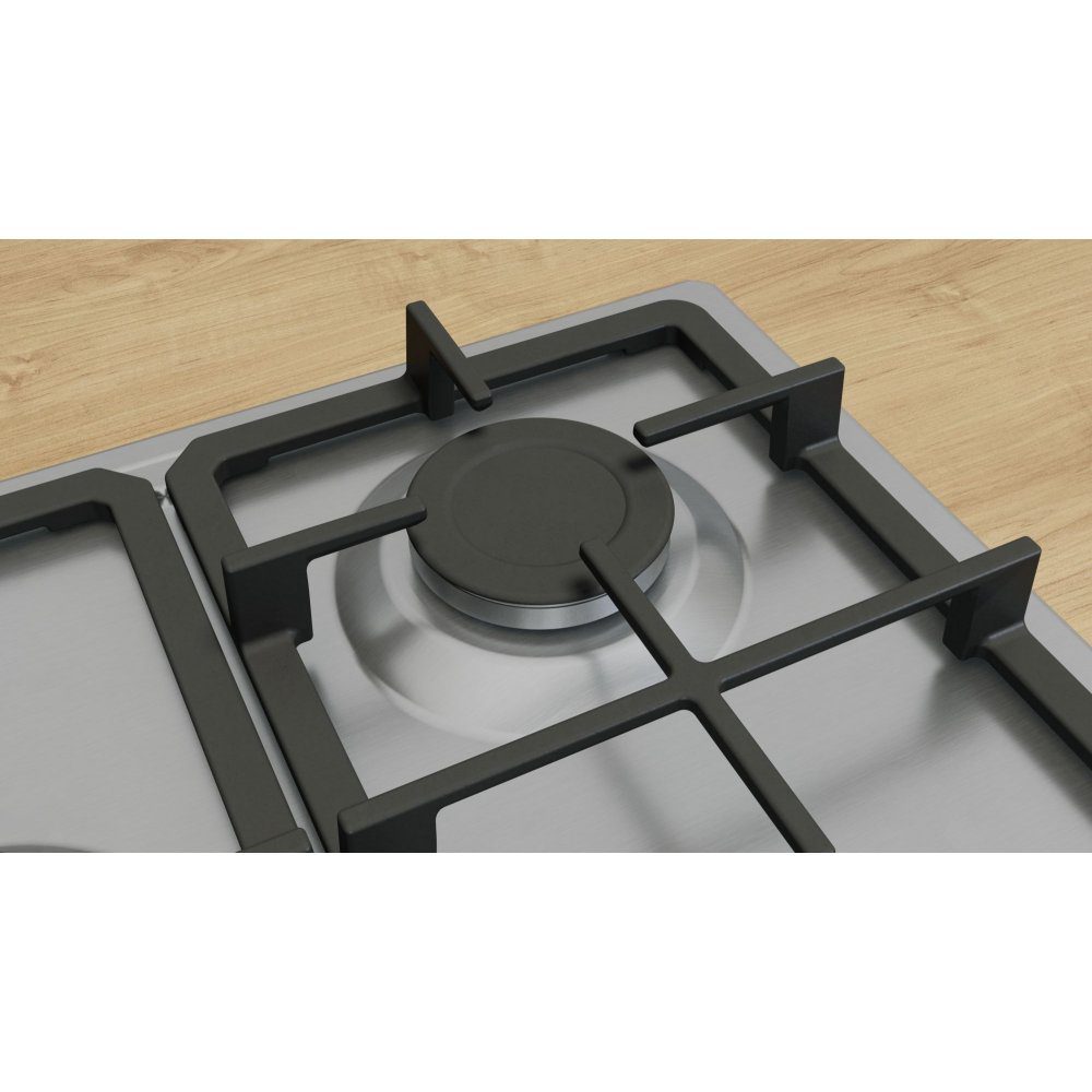 Bosch 75cm Series 4 5 Burner Gas Hob PGQ7B5K90 - Stainless Steel Bosch 75cm Series 4 5 Burner Gas Hob PGQ7B5K90 - Stainless Steel