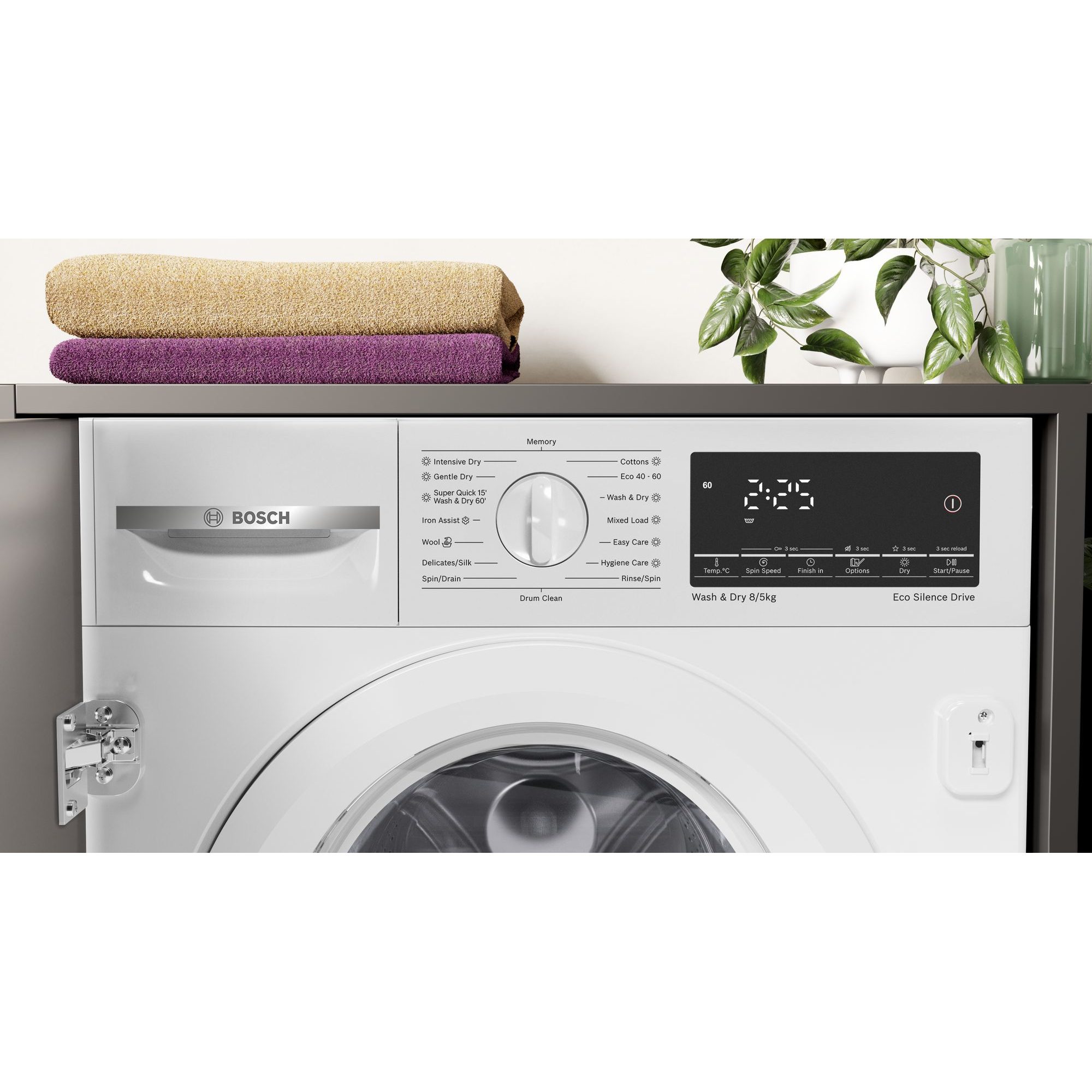 Bosch 8kg/5kg Series 6 Fully Integrated Washer Dryer WKD28490GB Bosch 8kg/5kg Series 6 Fully Integrated Washer Dryer WKD28490GB
