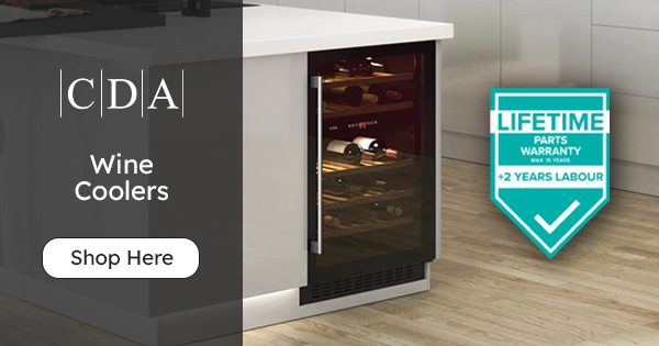 CDA wine cooler warranty promotional image