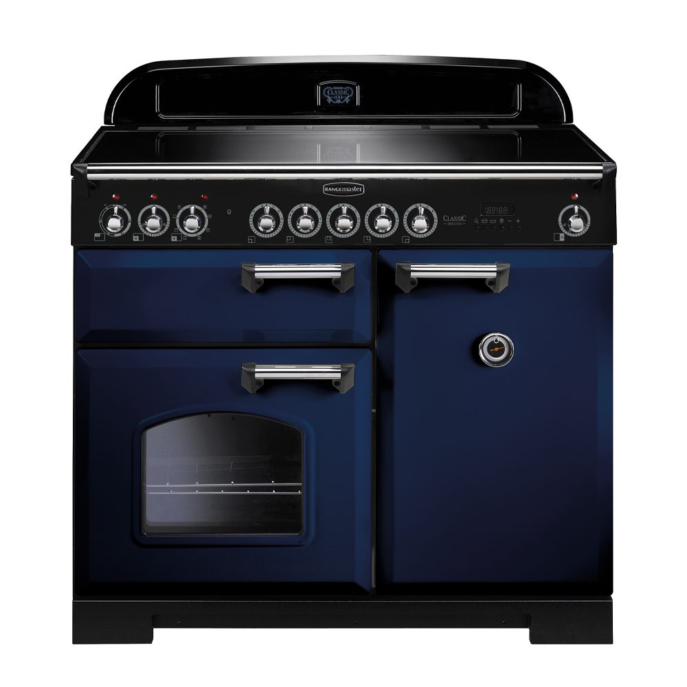 Rangemaster  Classic Deluxe 100cm Induction Range Cooker 114010 CDL100EIRB/C - Blue