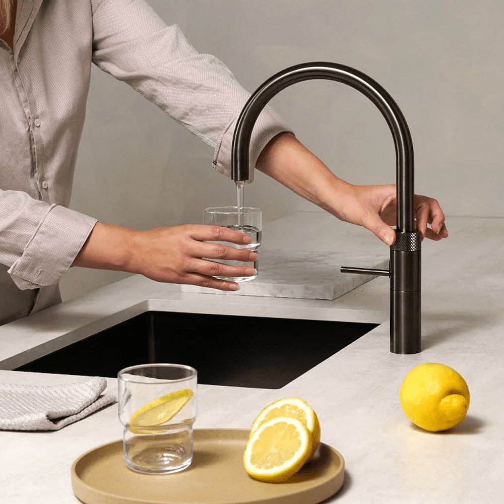 Quooker FNRGME Combi+ Fusion Round Boiling Water Tap COMBI+ FUSION ROUND GUNMETAL - GUNMETAL Quooker FNRGME Combi+ Fusion Round Boiling Water Tap COMBI+ FUSION ROUND GUNMETAL - GUNMETAL