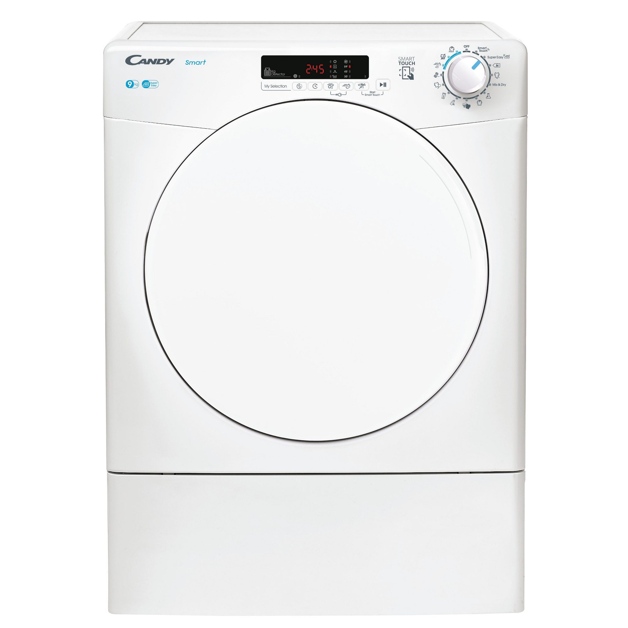 Candy 9kg Vented Tumble Dryer CSE V9DF-80 - White