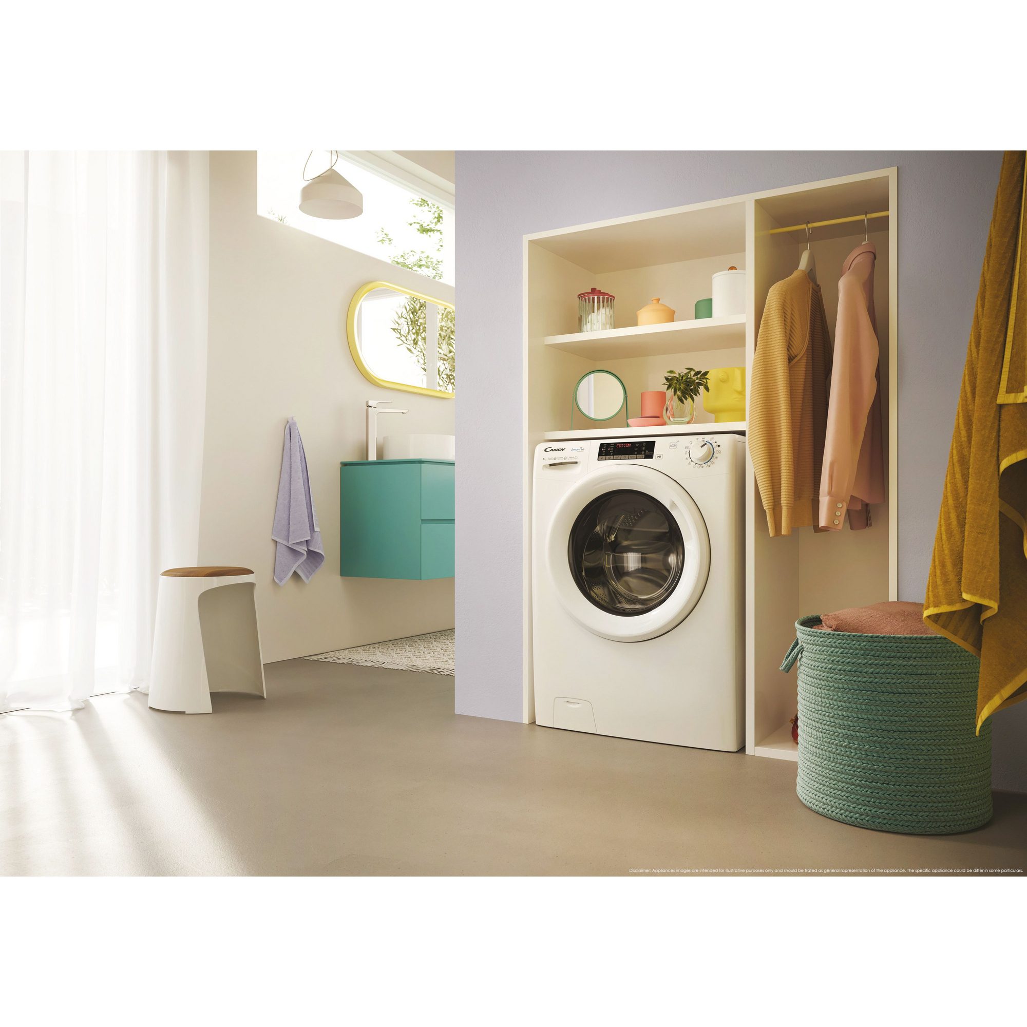 Candy 8kg Washing Machine 1600rpm CSO 686TWM6-80 - White Candy 8kg Washing Machine 1600rpm CSO 686TWM6-80 - White