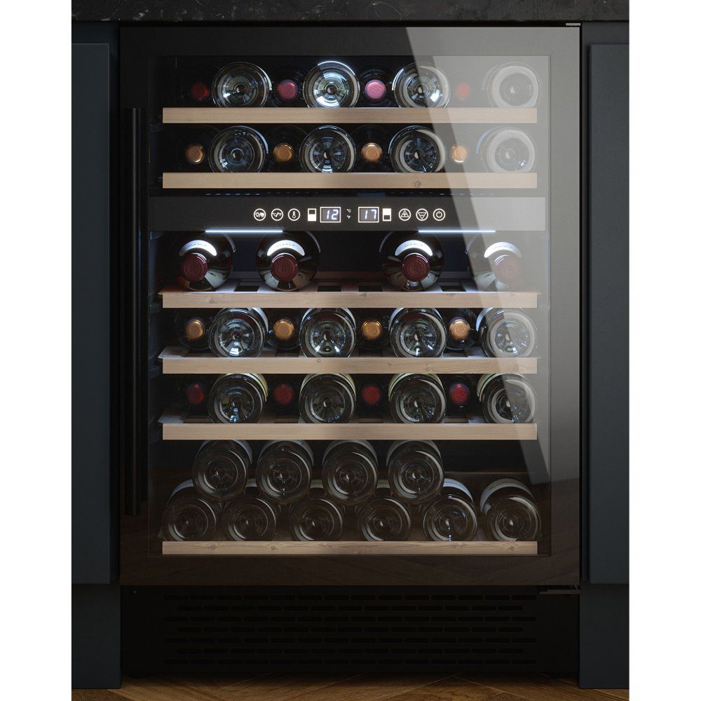 Cata  60cm Dual Zone Freestanding Wine Cabinet UBBKWC60F - Black