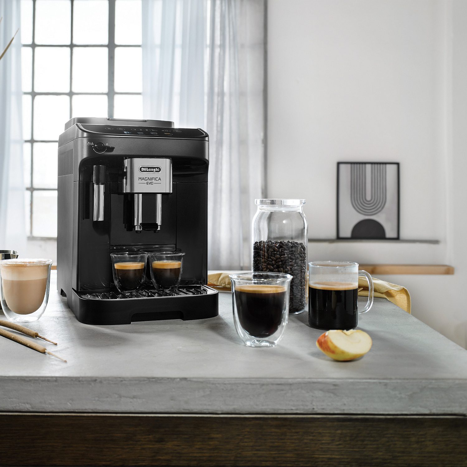 Delonghi Freestanding Magnifica Evo Bean to Cup Coffee Machine ECAM290.21.B - BLACK Delonghi Freestanding Magnifica Evo Bean to Cup Coffee Machine ECAM290.21.B - BLACK