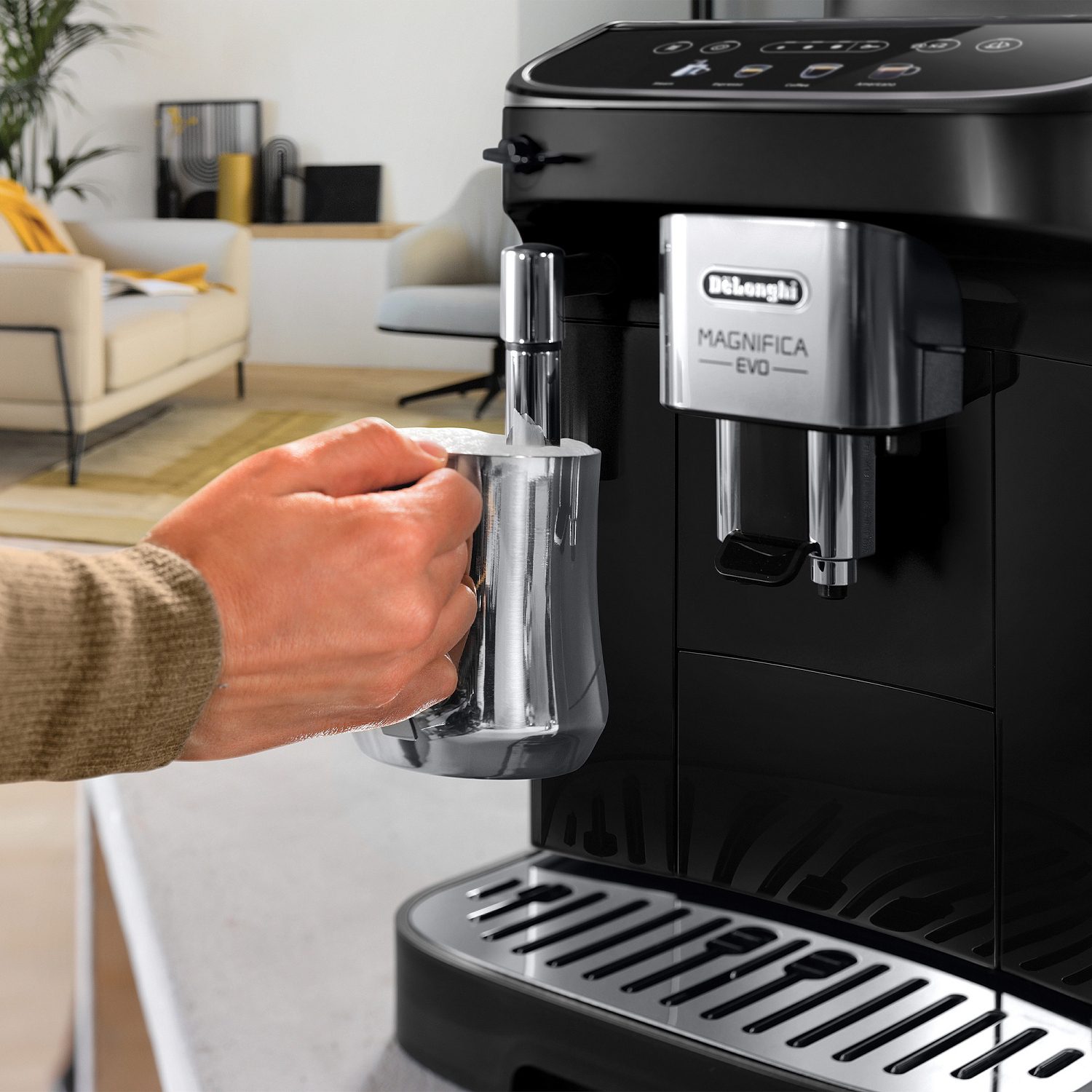Delonghi Freestanding Magnifica Evo Bean to Cup Coffee Machine ECAM290.21.B - BLACK Delonghi Freestanding Magnifica Evo Bean to Cup Coffee Machine ECAM290.21.B - BLACK