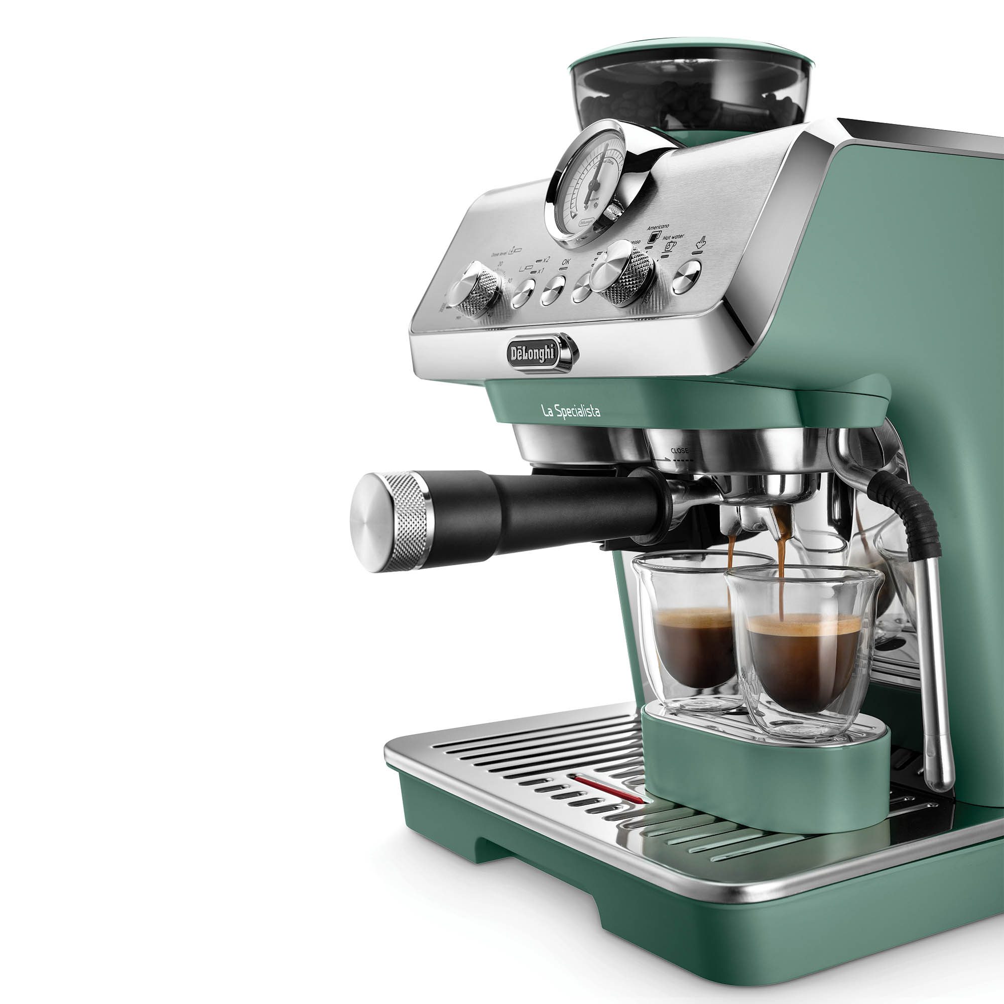 Delonghi Freestanding La Specialista Arte Bean to Cup Coffee Machine EC9155.GR - GREEN Delonghi Freestanding La Specialista Arte Bean to Cup Coffee Machine EC9155.GR - GREEN