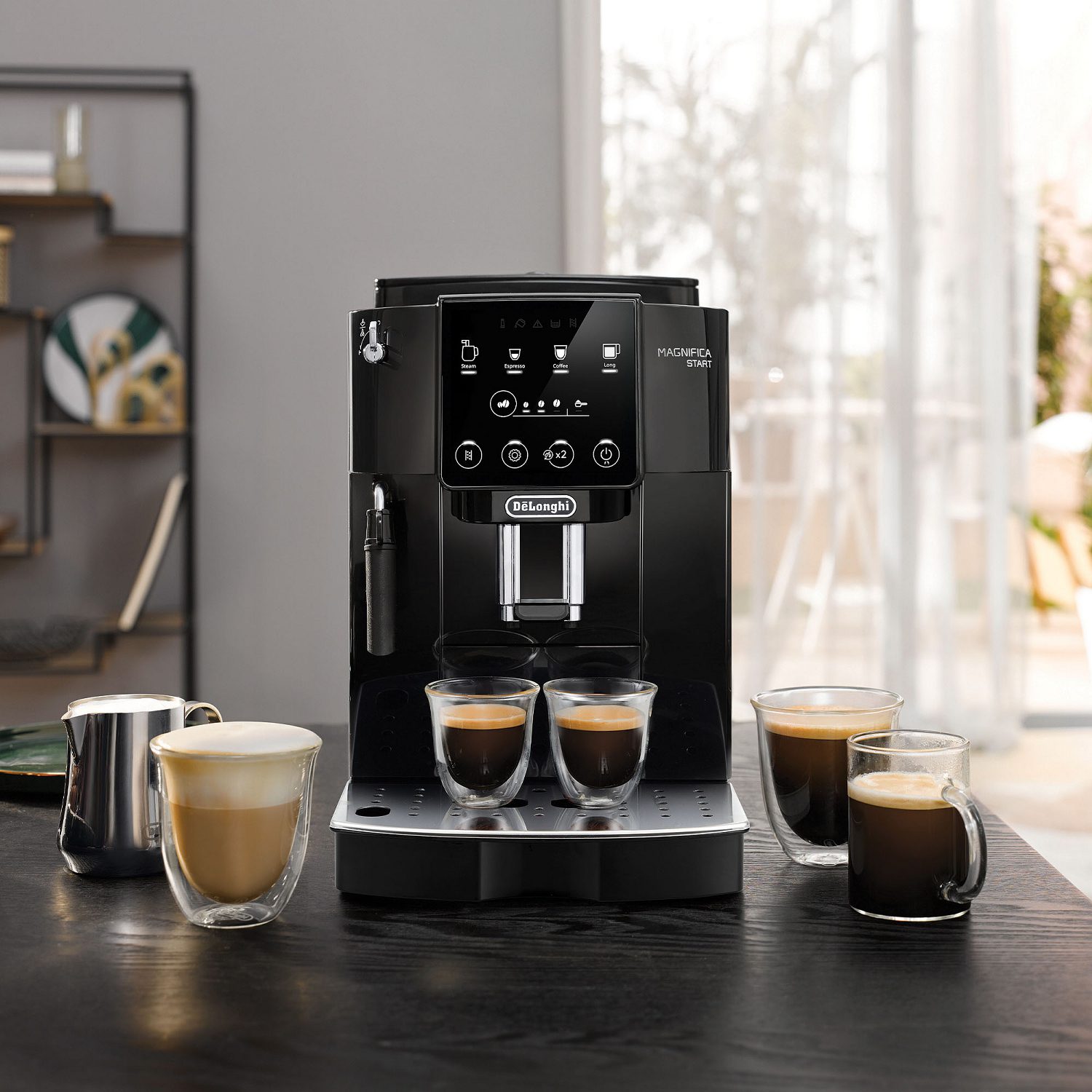 Delonghi Freestanding Magnifica Start Bean to Cup Coffee Machine ECAM220.22.GB - GREY Delonghi Freestanding Magnifica Start Bean to Cup Coffee Machine ECAM220.22.GB - GREY