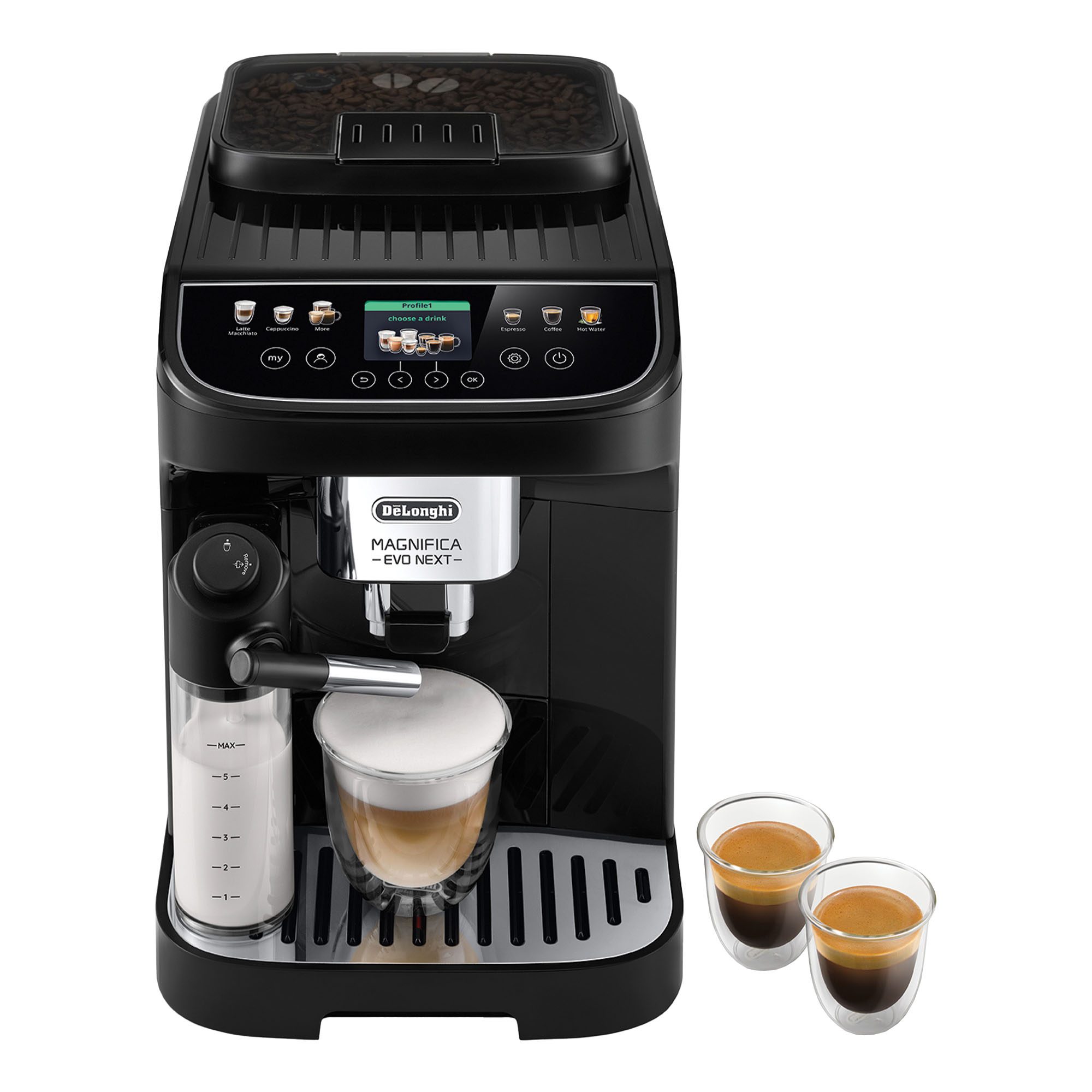 Delonghi Freestanding Magnifica Evo Next Bean to Cup Coffee Machine ECAM310.60.B - BLACK Delonghi Freestanding Magnifica Evo Next Bean to Cup Coffee Machine ECAM310.60.B - BLACK