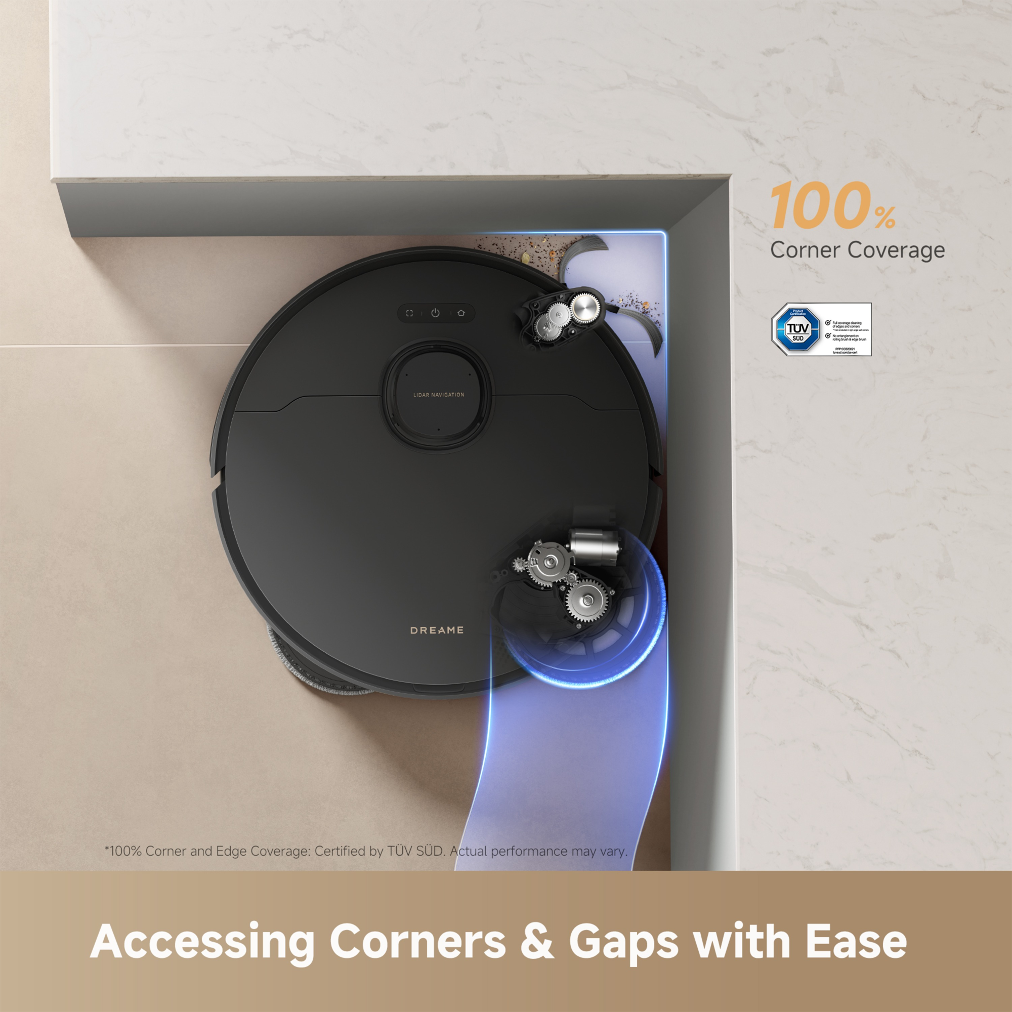 Dreame L50s Pro Ultra Robot Vacuum Cleaner and Mop With Self-Cleaning and Auto-Empty RLL88HE_BLK - Black Dreame L50s Pro Ultra Robot Vacuum Cleaner and Mop With Self-Cleaning and Auto-Empty RLL88HE_BLK - Black