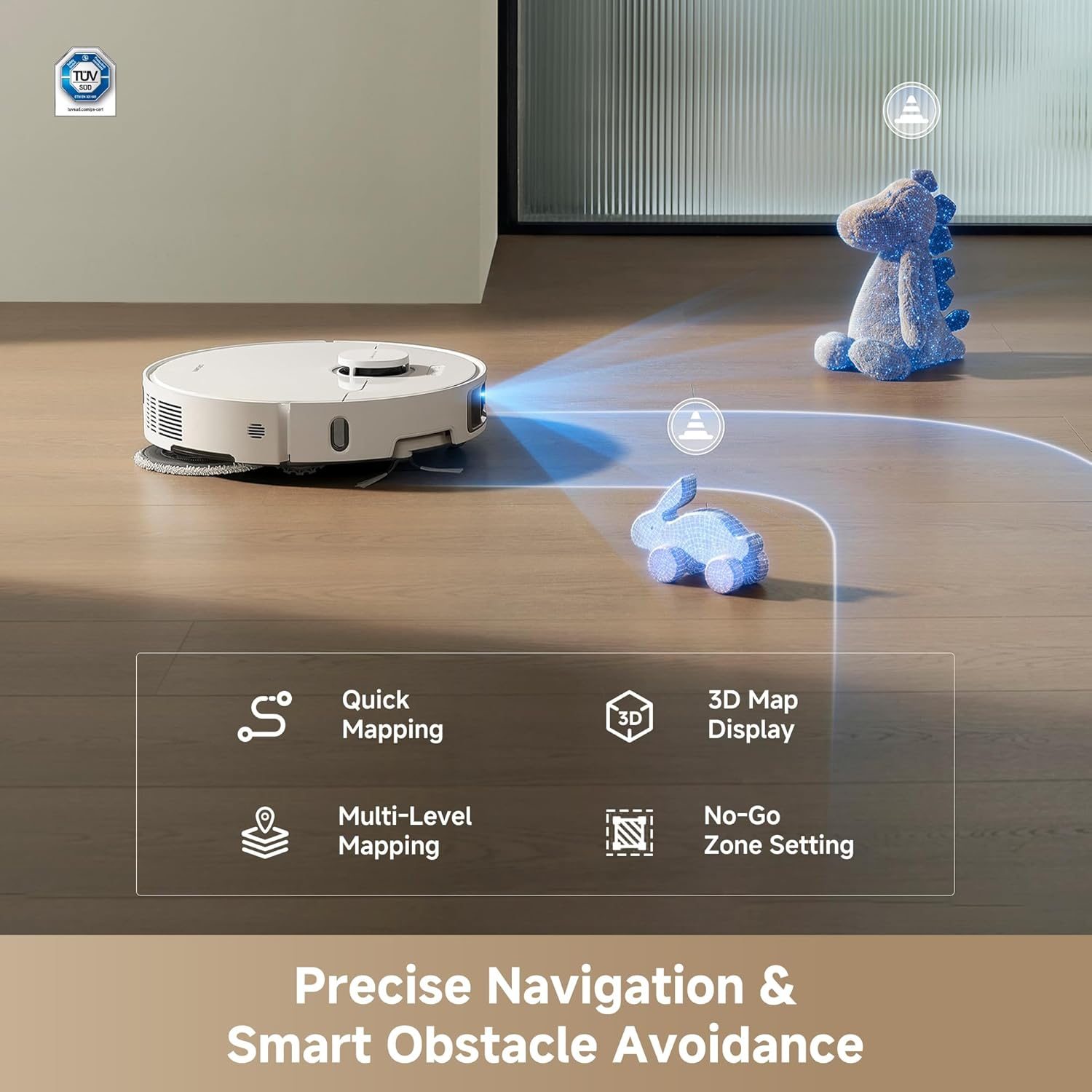 Dreame L10s Ultra Gen 3 Kit Robot Vacuum Cleaner and Mop with Self-Cleaning and Auto-Empty RLL53SE White Dreame L10s Ultra Gen 3 Kit Robot Vacuum Cleaner and Mop with Self-Cleaning and Auto-Empty RLL53SE White