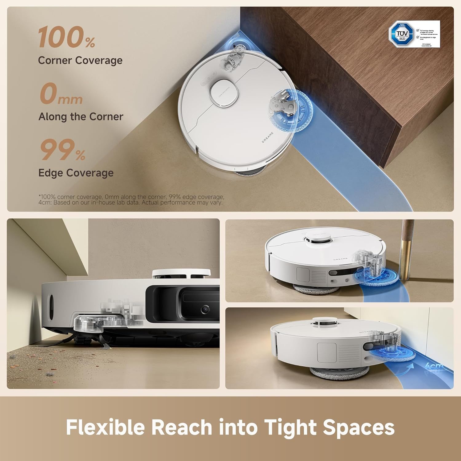 Dreame L10s Ultra Gen 3 Kit Robot Vacuum Cleaner and Mop with Self-Cleaning and Auto-Empty RLL53SE White Dreame L10s Ultra Gen 3 Kit Robot Vacuum Cleaner and Mop with Self-Cleaning and Auto-Empty RLL53SE White