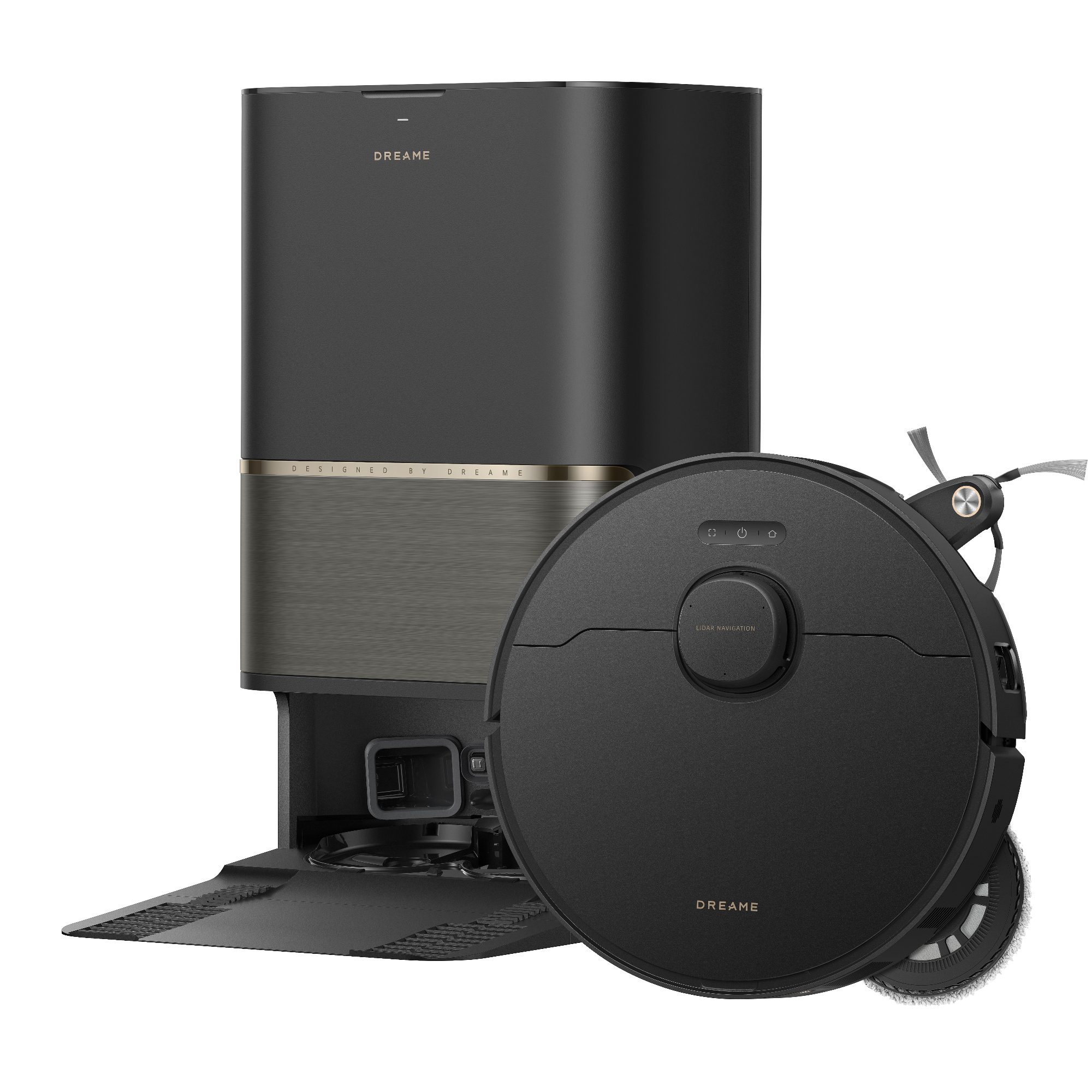 Dreame L50s Pro Ultra Robot Vacuum Cleaner and Mop With Self-Cleaning and Auto-Empty RLL88HE_BLK Black Dreame L50s Pro Ultra Robot Vacuum Cleaner and Mop With Self-Cleaning and Auto-Empty RLL88HE_BLK Black