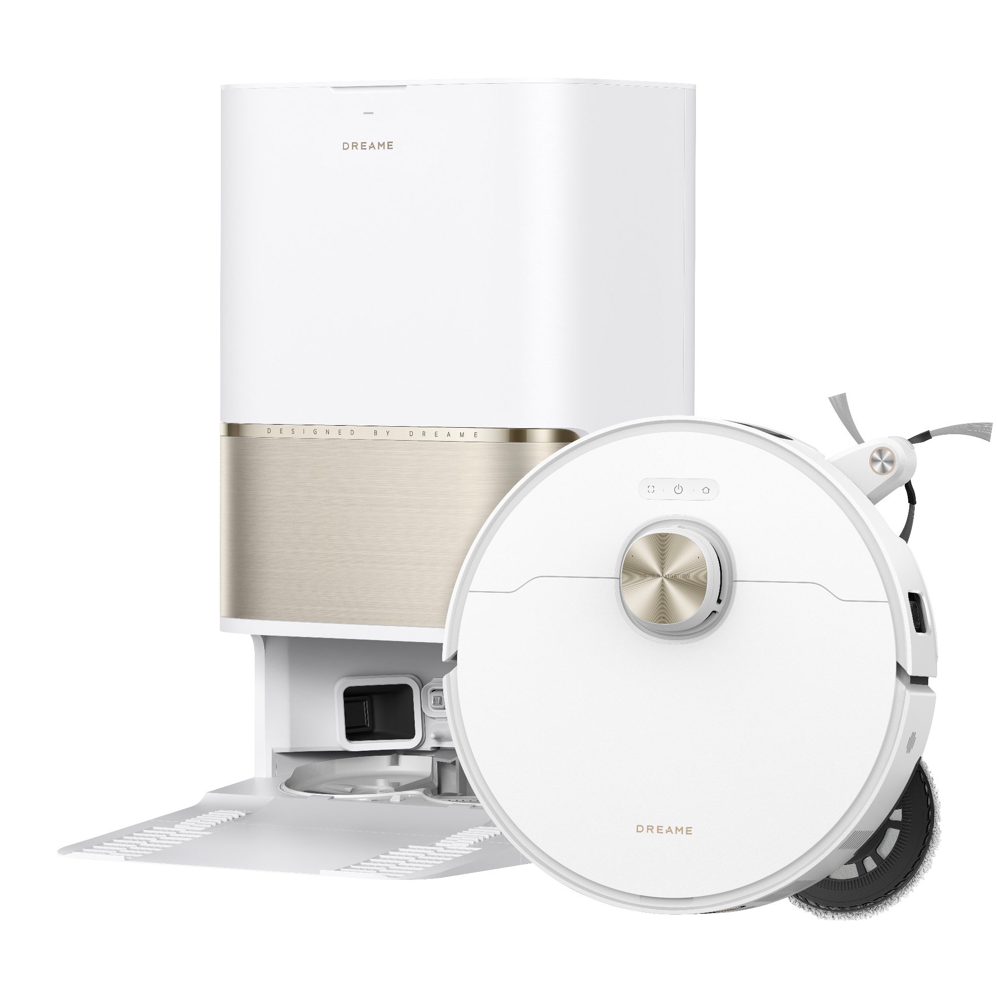 Dreame L50s Pro Ultra Robot Vacuum Cleaner and Mop With Self-Cleaning and Auto-Empty RLL88HE_WH White Dreame L50s Pro Ultra Robot Vacuum Cleaner and Mop With Self-Cleaning and Auto-Empty RLL88HE_WH White