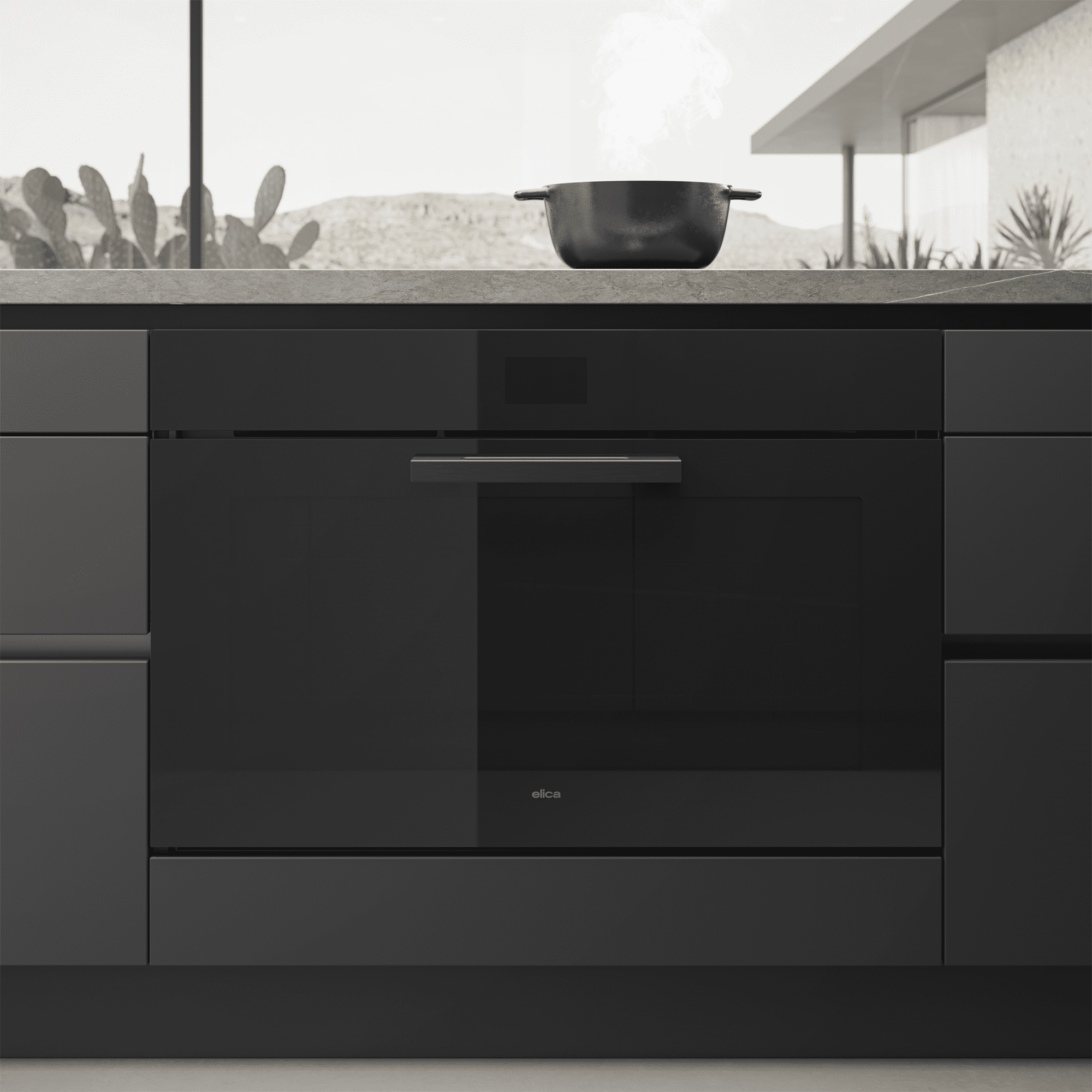 Elica 90cm Wide Multifunction Single Oven##GLASS## VIRTUS-90-TFT Elica 90cm Wide Multifunction Single Oven##GLASS## VIRTUS-90-TFT