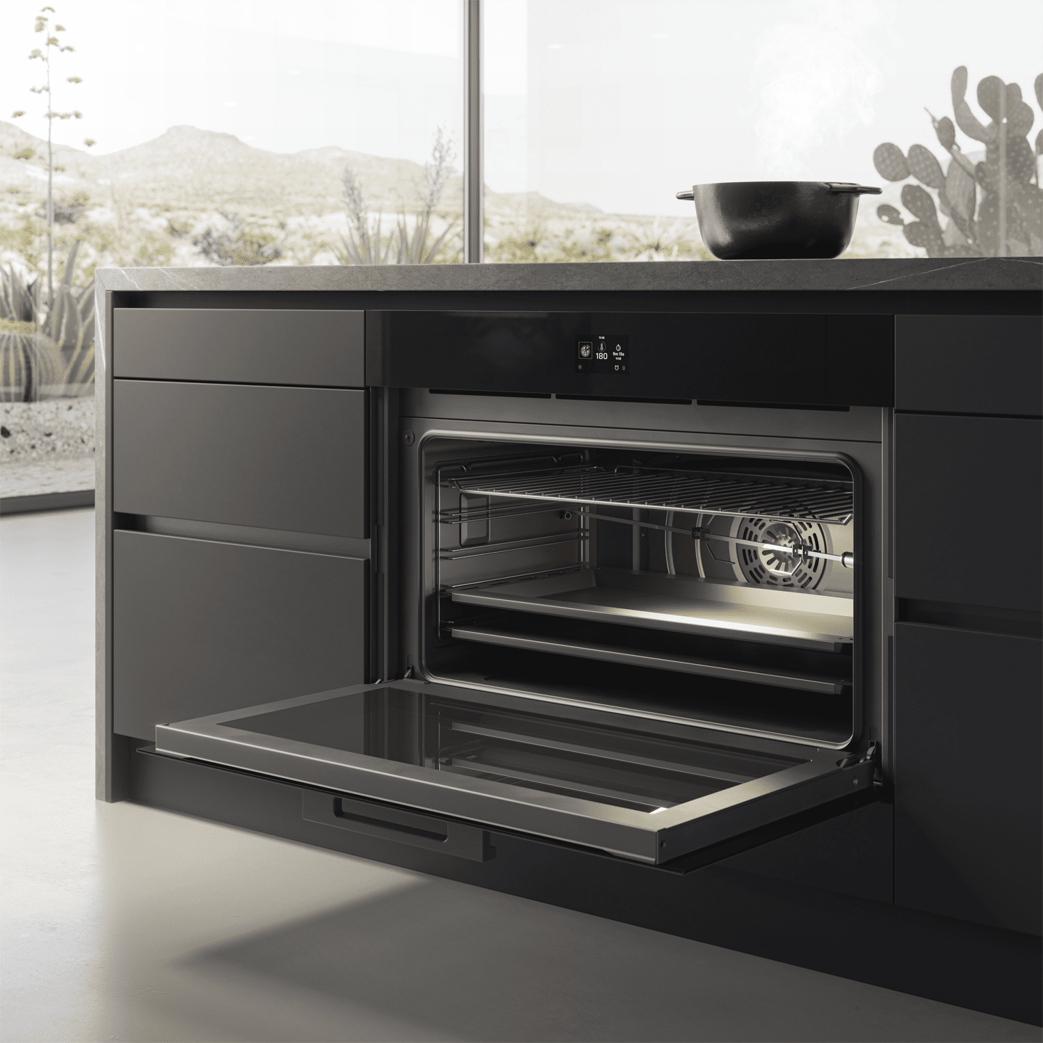 Elica 90cm Wide Multifunction Single Oven##GLASS## VIRTUS-90-TFT Elica 90cm Wide Multifunction Single Oven##GLASS## VIRTUS-90-TFT