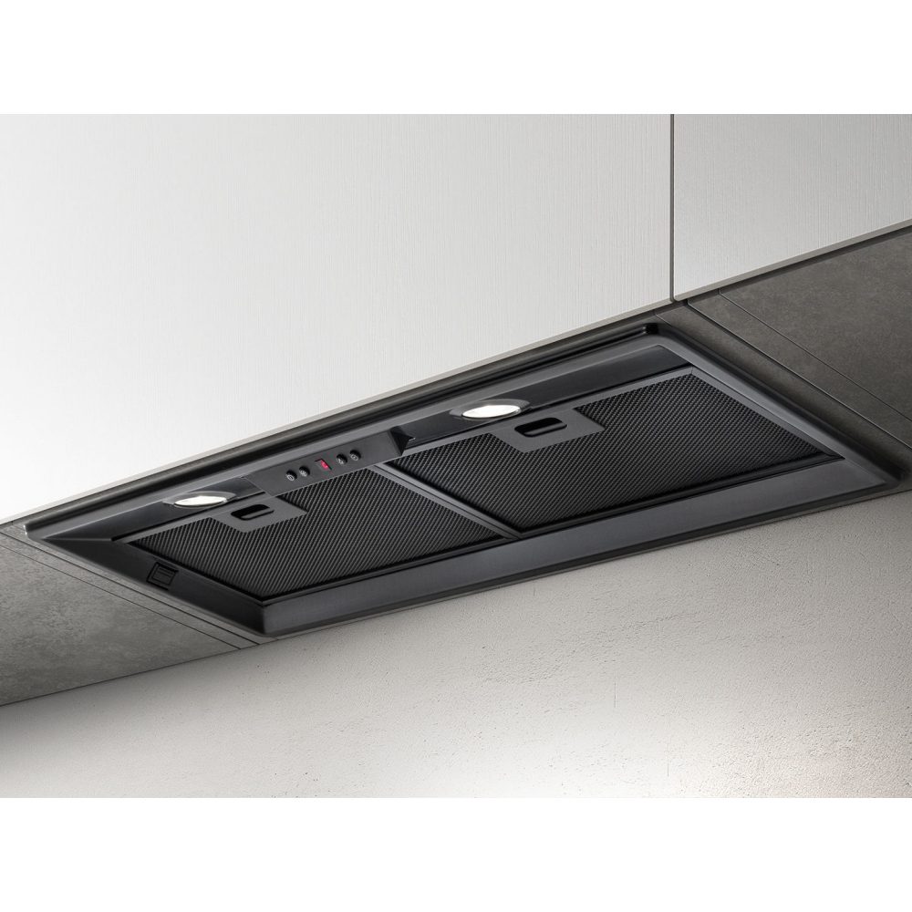 Elica 60cm Canopy Hood ELB-HT-LUX-BLK-60 - Black