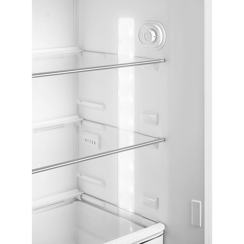 Smeg 60cm 50s Style Right Hand Hinge Freezer over Fridge Black FAB30RBL6UK Smeg 60cm 50s Style Right Hand Hinge Freezer over Fridge Black FAB30RBL6UK