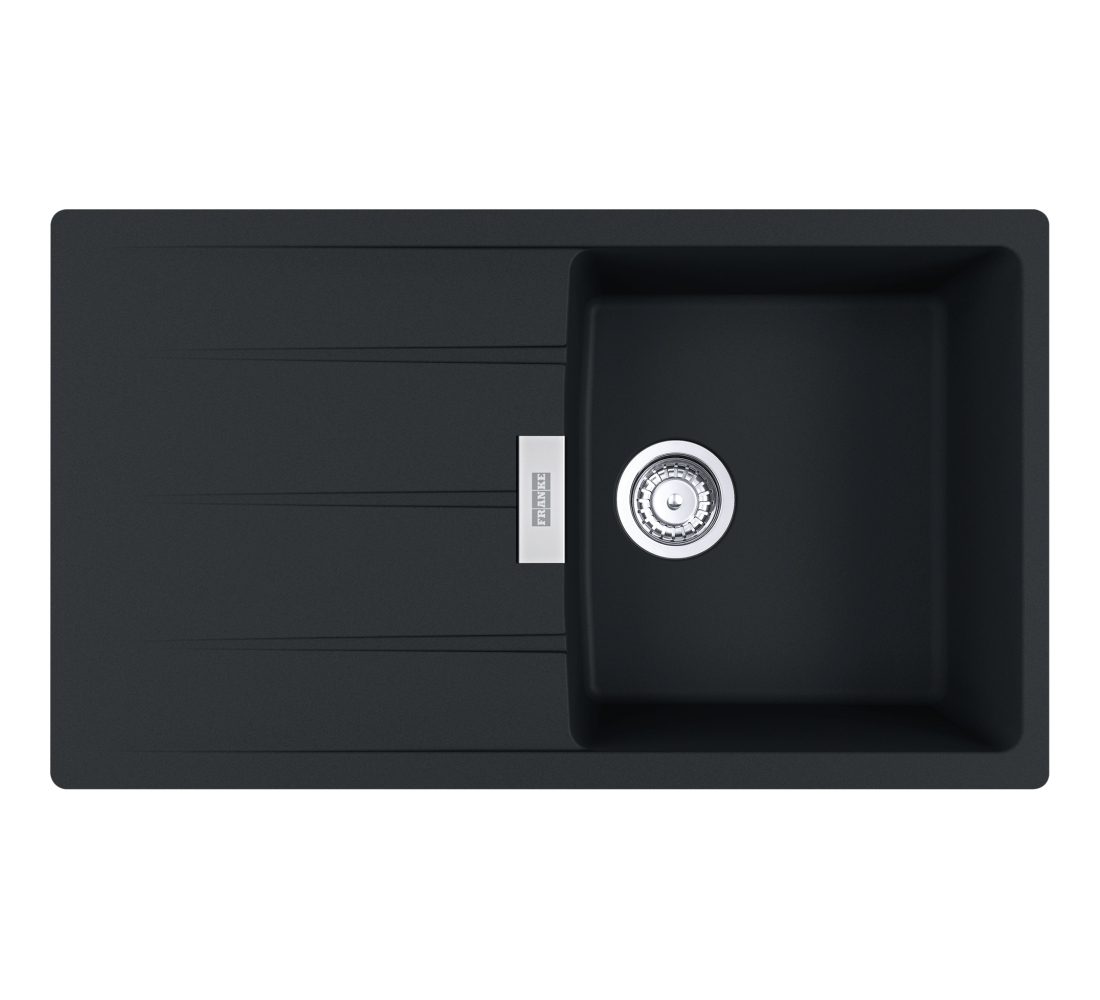 Franke  Centro Fragranite Single Bowl Sink CNG 611-86 MB - MATTE BLACK