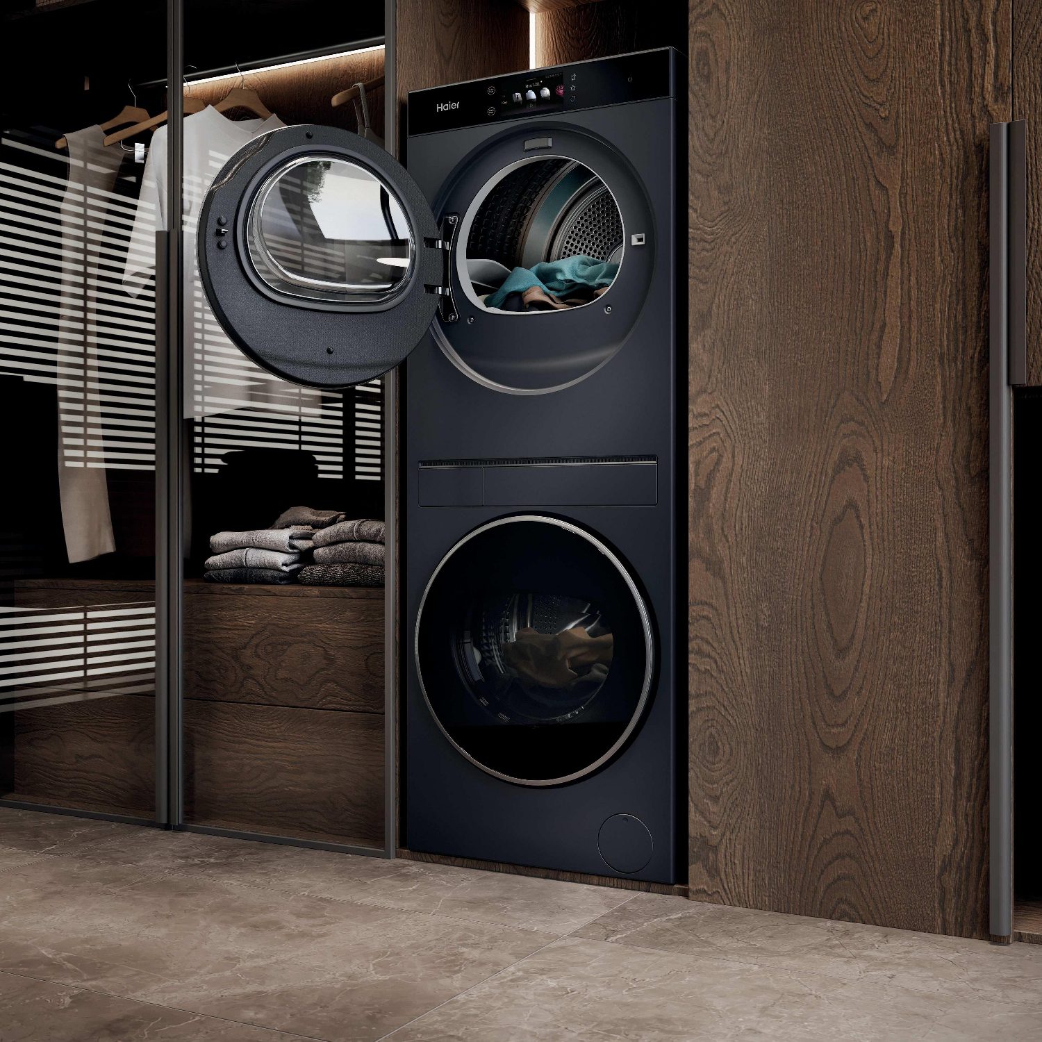 Haier 10kg/8kg Couture Care Collection 11 Autodose Laundry Centre Washer Dryer CLC108-GNU1-UK - Graphite Haier 10kg/8kg Couture Care Collection 11 Autodose Laundry Centre Washer Dryer CLC108-GNU1-UK - Graphite