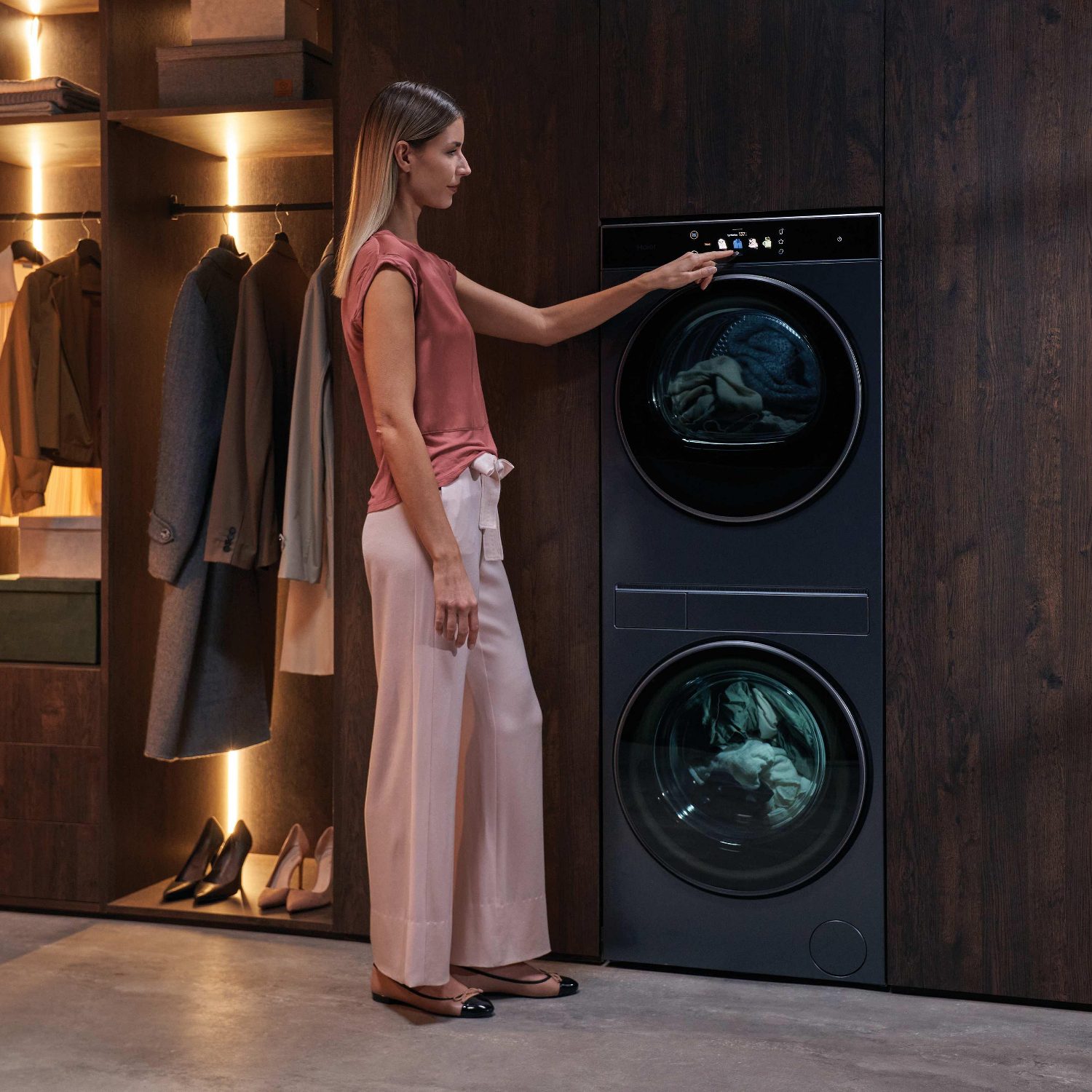 Haier 10kg/8kg Couture Care Collection 11 Autodose Laundry Centre Washer Dryer CLC108-GNU1-UK - Graphite Haier 10kg/8kg Couture Care Collection 11 Autodose Laundry Centre Washer Dryer CLC108-GNU1-UK - Graphite