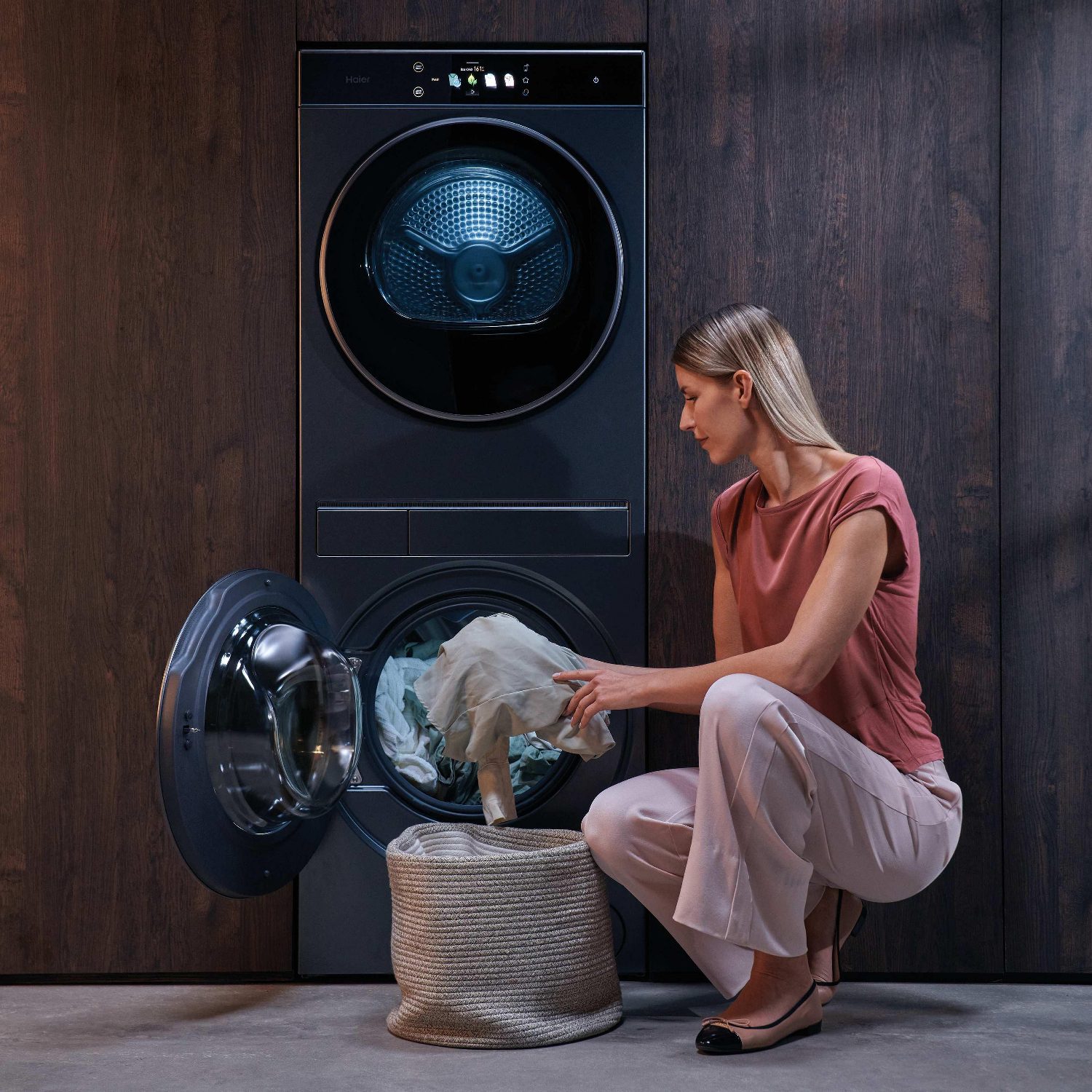 Haier 10kg/8kg Couture Care Collection 11 Autodose Laundry Centre Washer Dryer CLC108-GNU1-UK - Graphite Haier 10kg/8kg Couture Care Collection 11 Autodose Laundry Centre Washer Dryer CLC108-GNU1-UK - Graphite