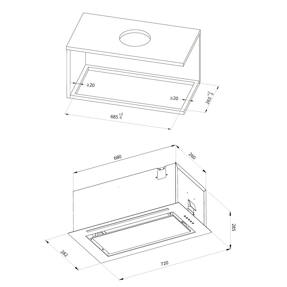 Haier 73cm Canopy Hood HAPY72ES6XGG - Stainless Steel Haier 73cm Canopy Hood HAPY72ES6XGG - Stainless Steel