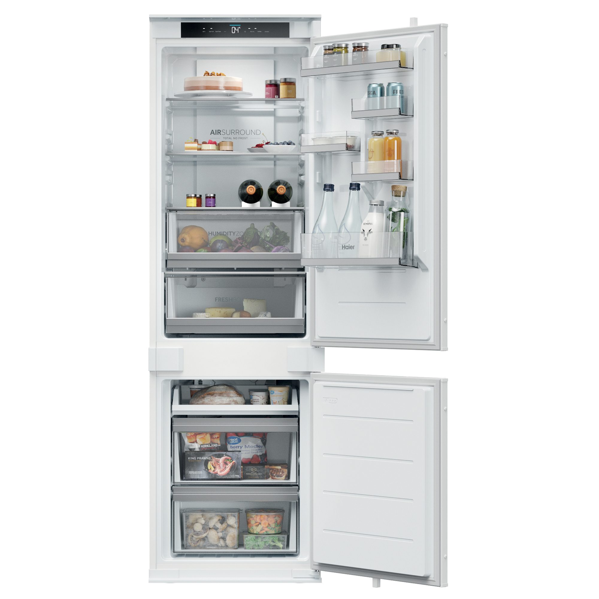 Haier  177cm Integrated 70/30 Frost Free Fridge Freezer HBQW5518EK