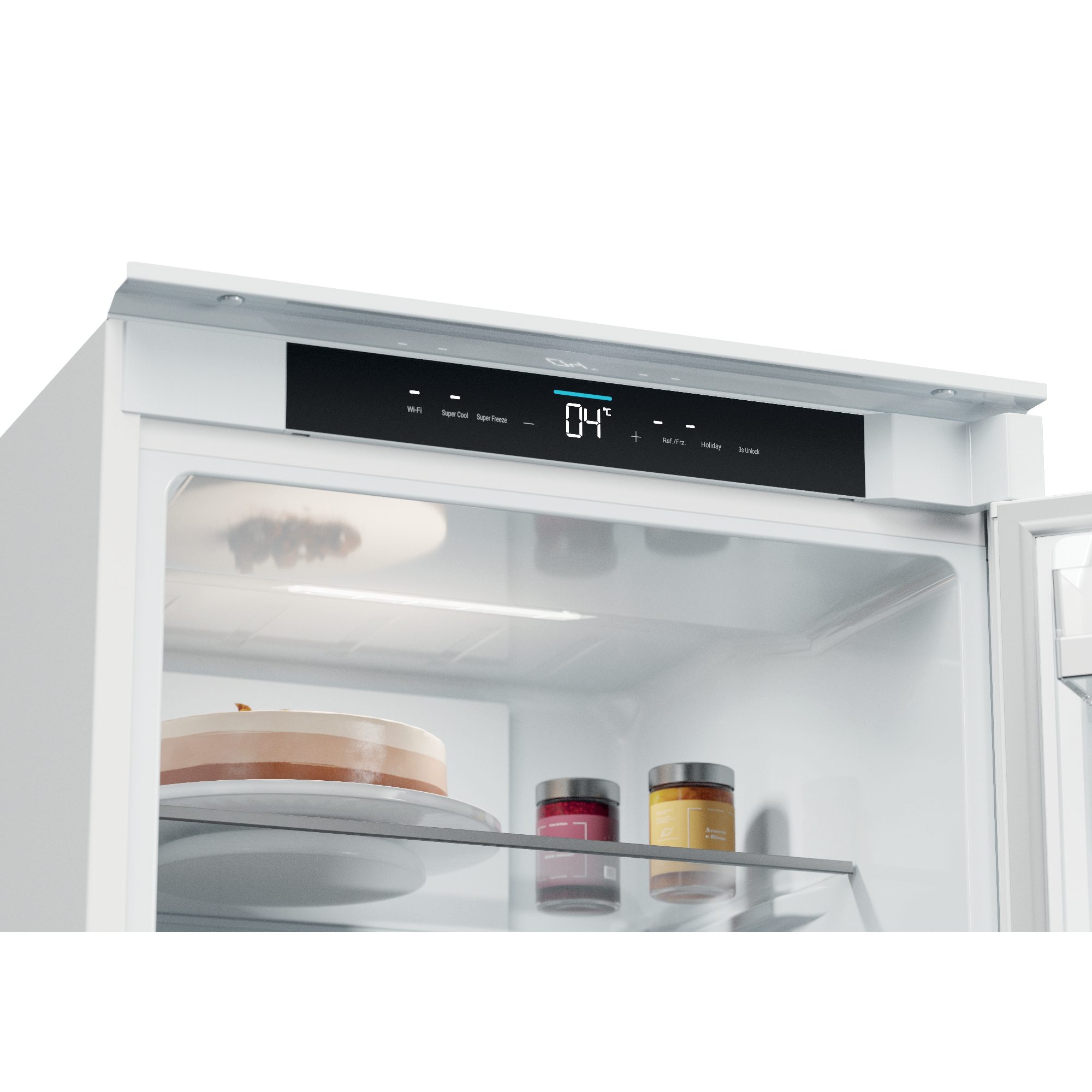 Haier 177cm Integrated 70/30 Frost Free Fridge Freezer HBQW5518EK Haier 177cm Integrated 70/30 Frost Free Fridge Freezer HBQW5518EK