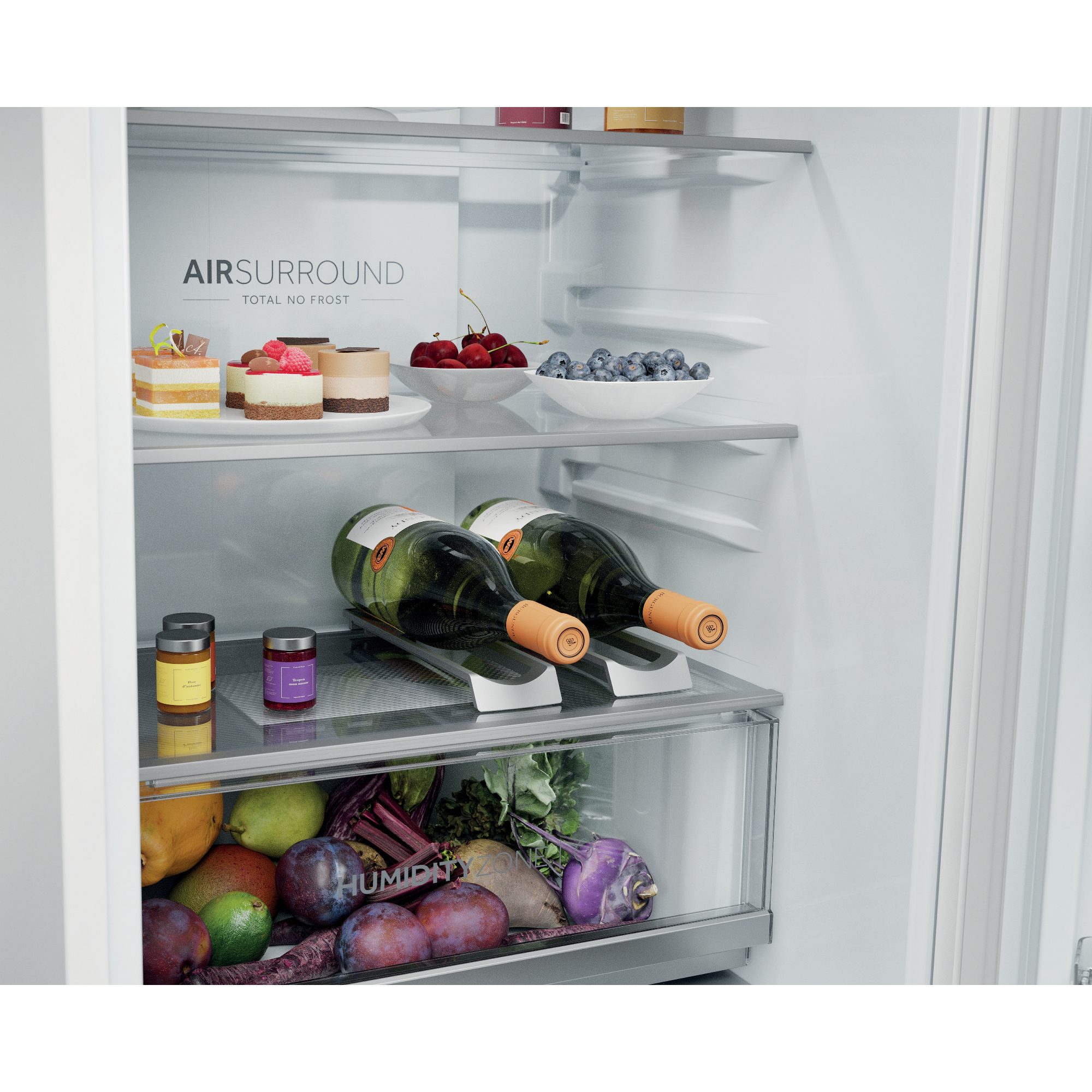 Haier 177cm Integrated 70/30 Frost Free Fridge Freezer HBQW5518EK Haier 177cm Integrated 70/30 Frost Free Fridge Freezer HBQW5518EK
