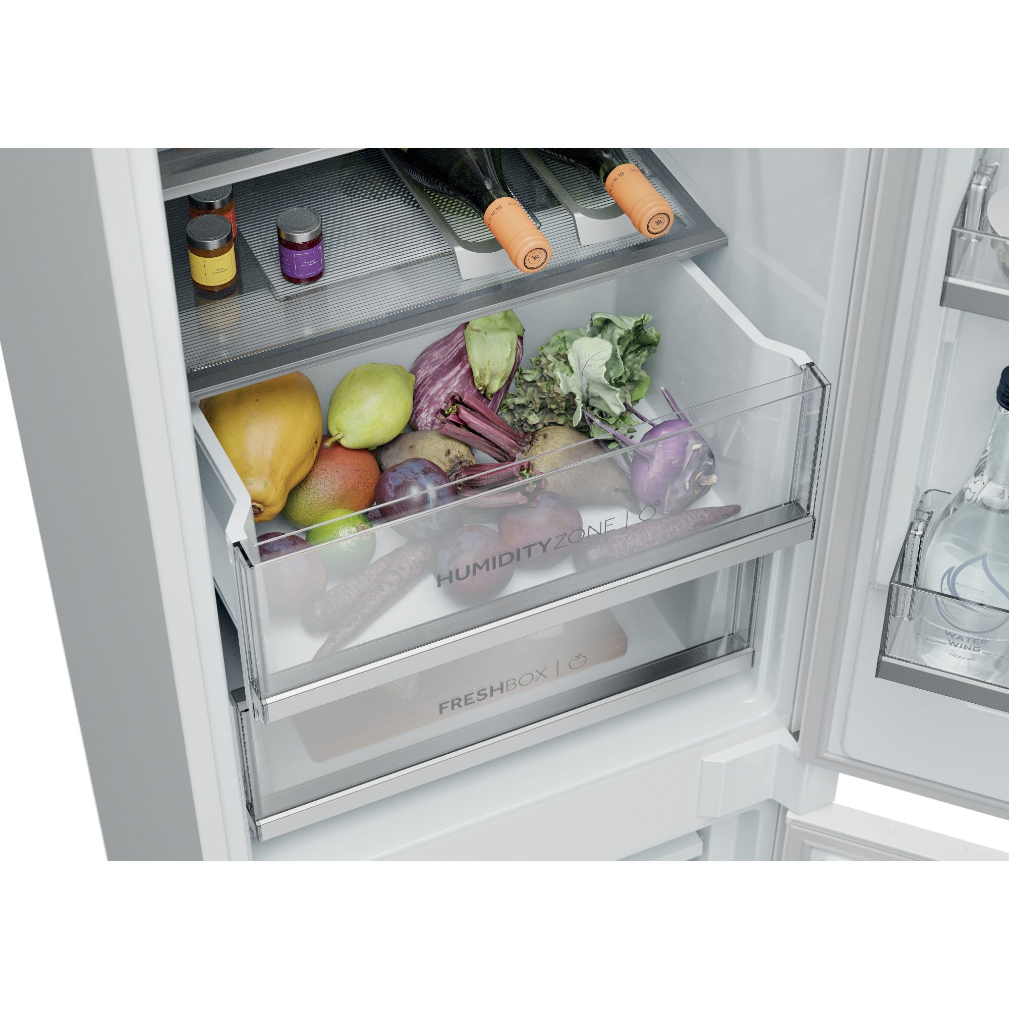 Haier 177cm Integrated 70/30 Frost Free Fridge Freezer HBQW5518EK Haier 177cm Integrated 70/30 Frost Free Fridge Freezer HBQW5518EK