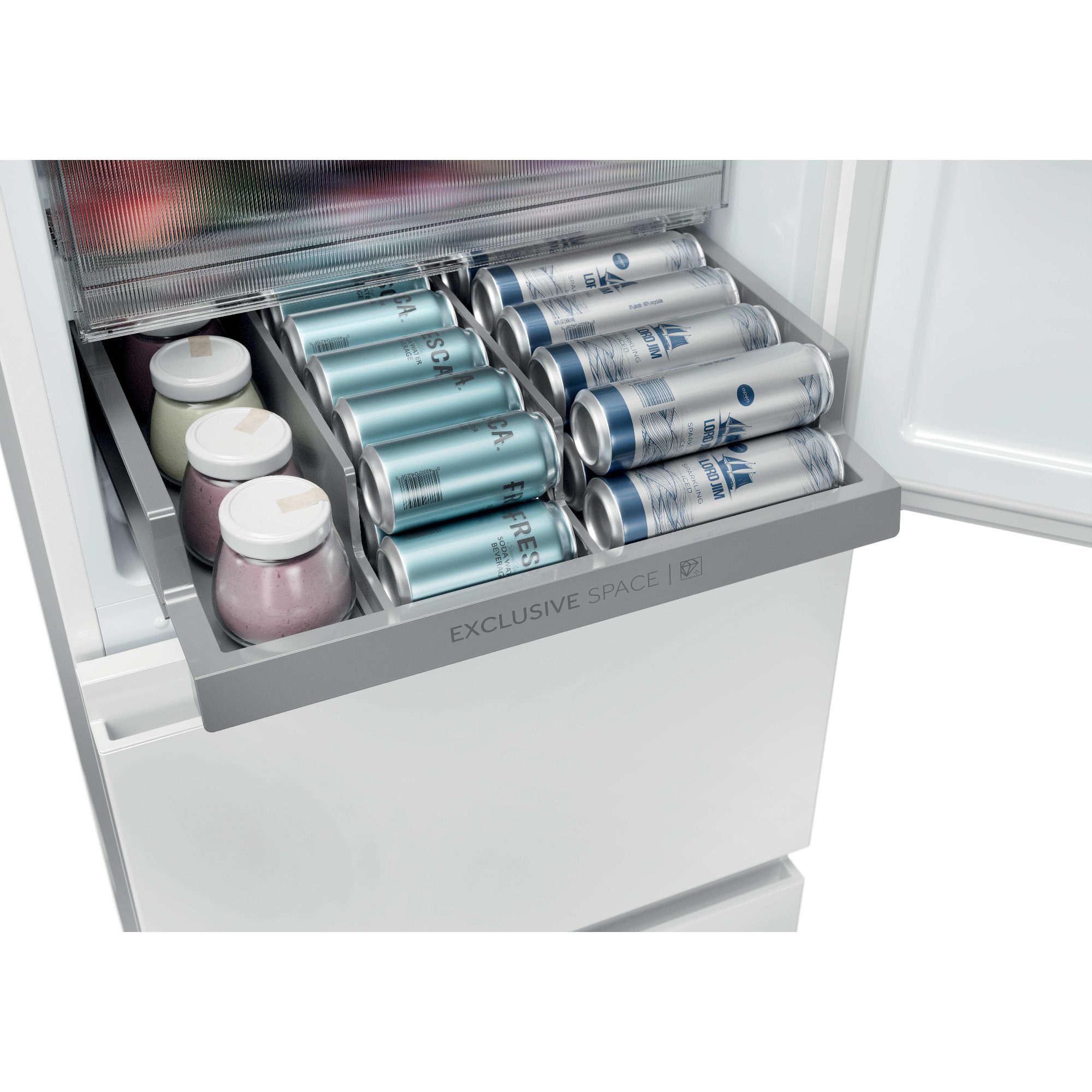 Haier 55cm Frost Free Fridge Freezer HTR3518ENMWK - White Haier 55cm Frost Free Fridge Freezer HTR3518ENMWK - White