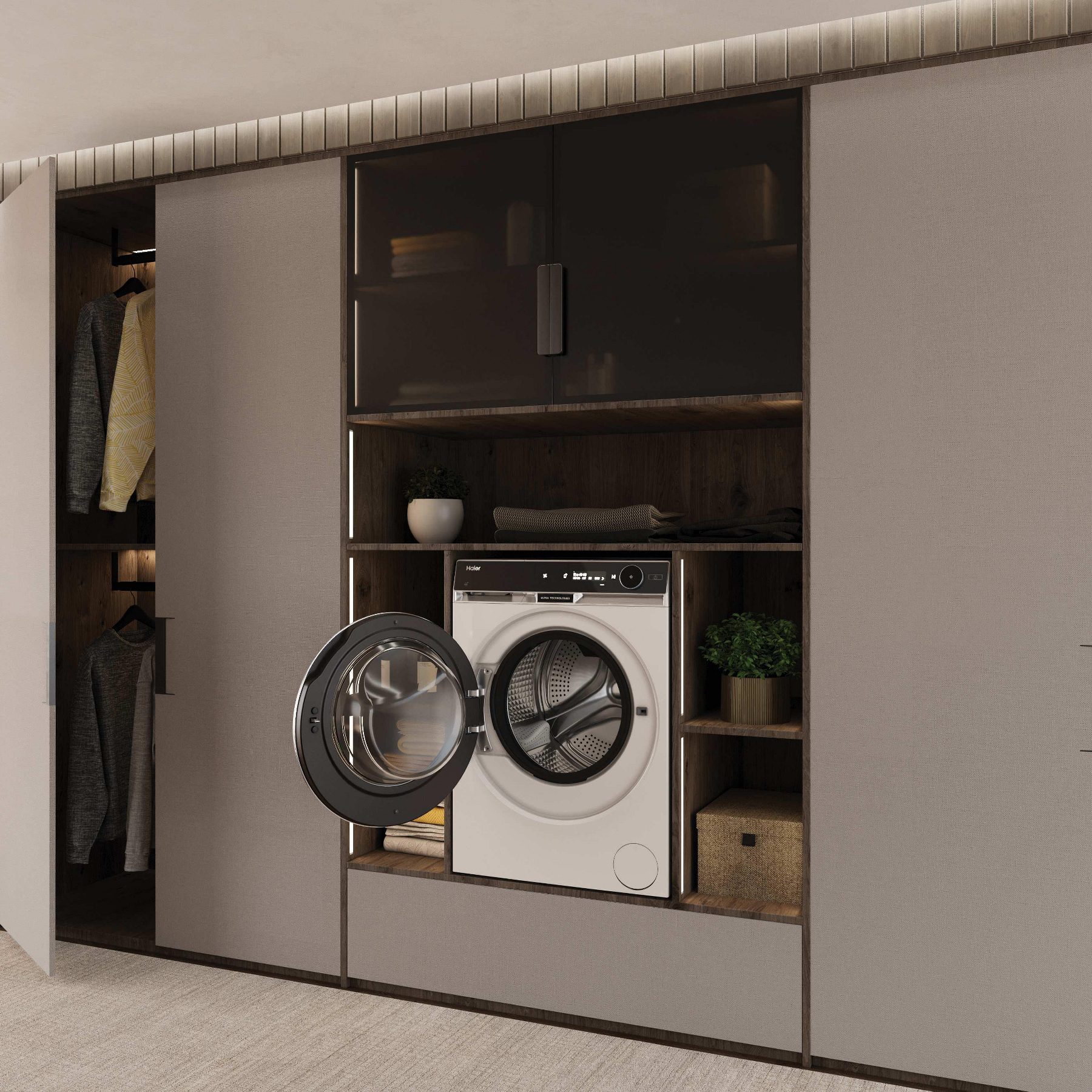Haier 12kg/7kg X11 Autodose Washer Dryer HWD120BD16397EUK - White Haier 12kg/7kg X11 Autodose Washer Dryer HWD120BD16397EUK - White