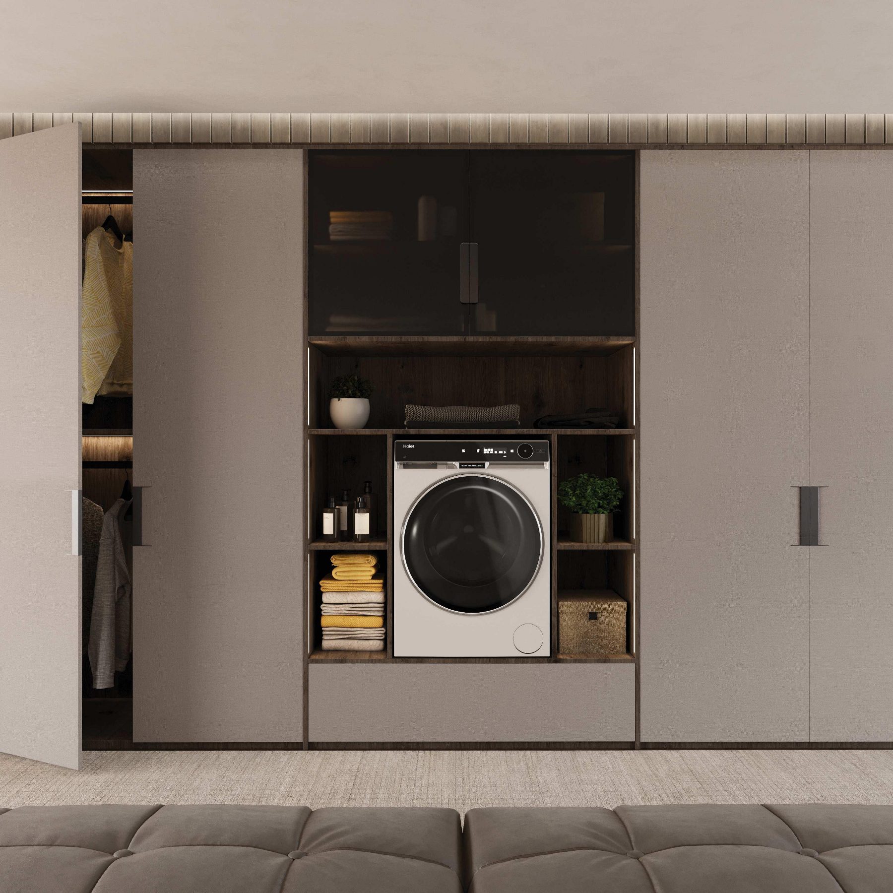 Haier 12kg/7kg X11 Autodose Washer Dryer HWD120BD16397EUK - White Haier 12kg/7kg X11 Autodose Washer Dryer HWD120BD16397EUK - White