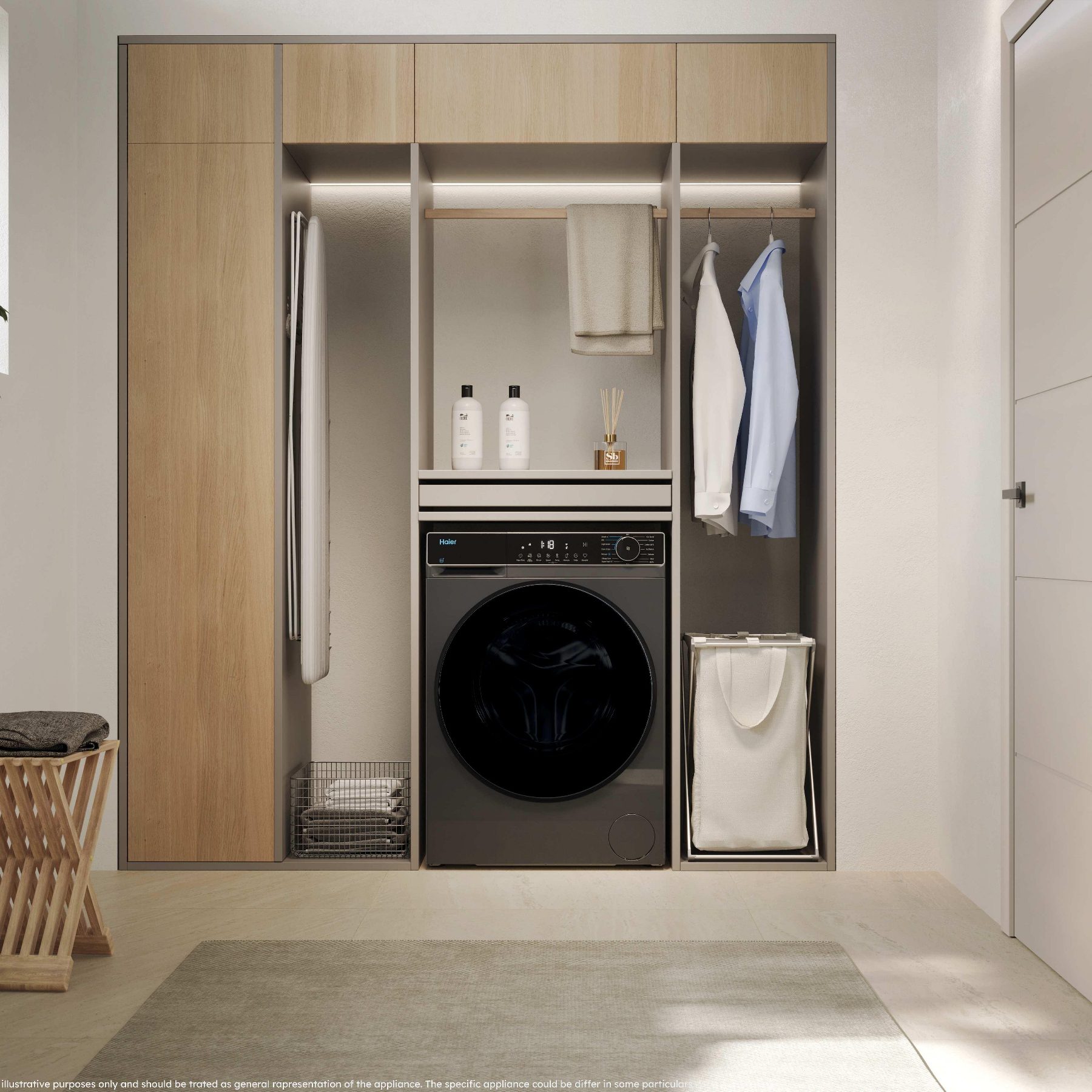 Haier 9kg/5kg X5 Washer Dryer HWD90BP14357GTUK - Graphite Haier 9kg/5kg X5 Washer Dryer HWD90BP14357GTUK - Graphite