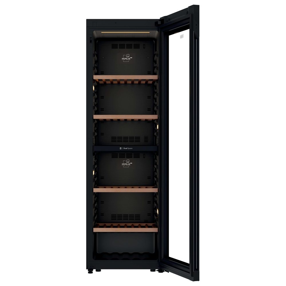 Haier 60cm Freestanding Dual Zone Wine Cooler HWS201GDFH1K - Black Haier 60cm Freestanding Dual Zone Wine Cooler HWS201GDFH1K - Black