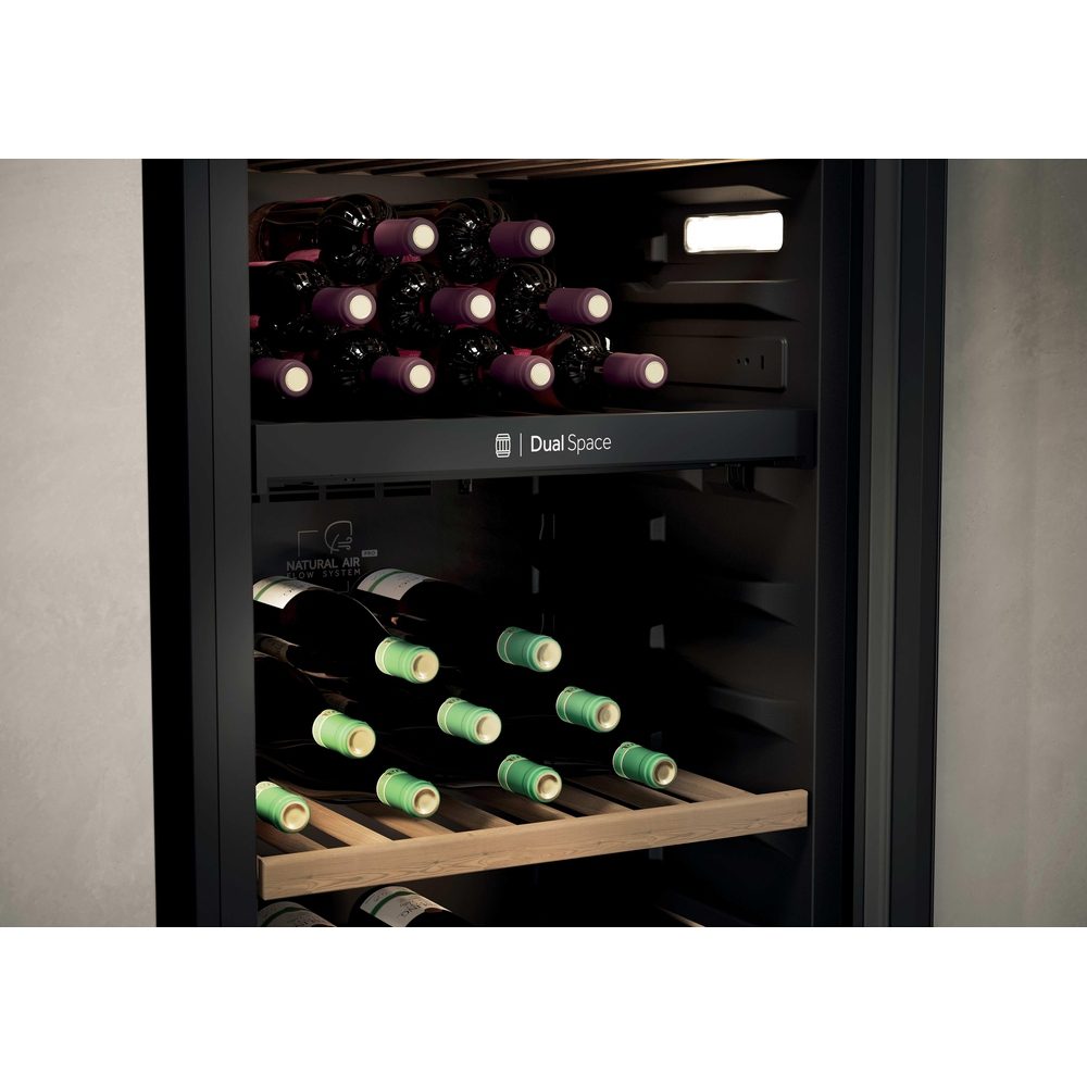 Haier 60cm Freestanding Dual Zone Wine Cooler HWS201GDFH1K - Black Haier 60cm Freestanding Dual Zone Wine Cooler HWS201GDFH1K - Black