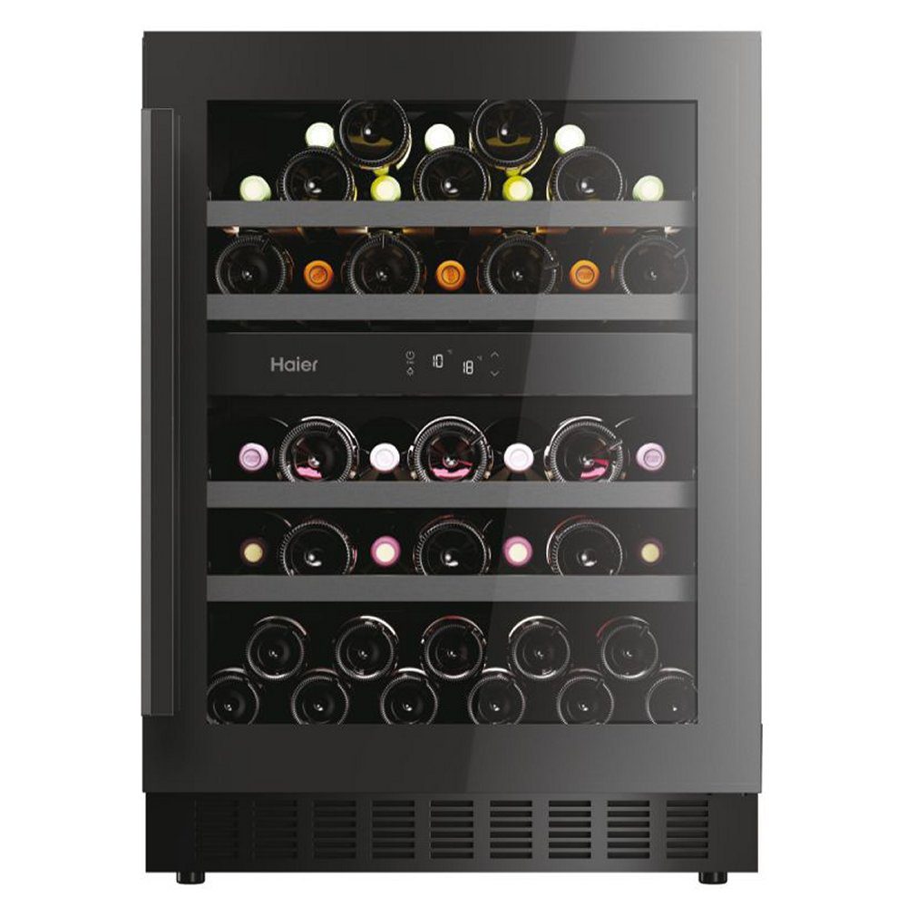 Haier  60cm Freestanding Undercounter Dual Zone Wine Cooler HAKWBD60UK - Black